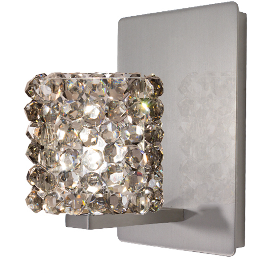 Eternity Jewelry 1 Light 4.13 inch Brushed Nickel Wall Sconce Wall Light