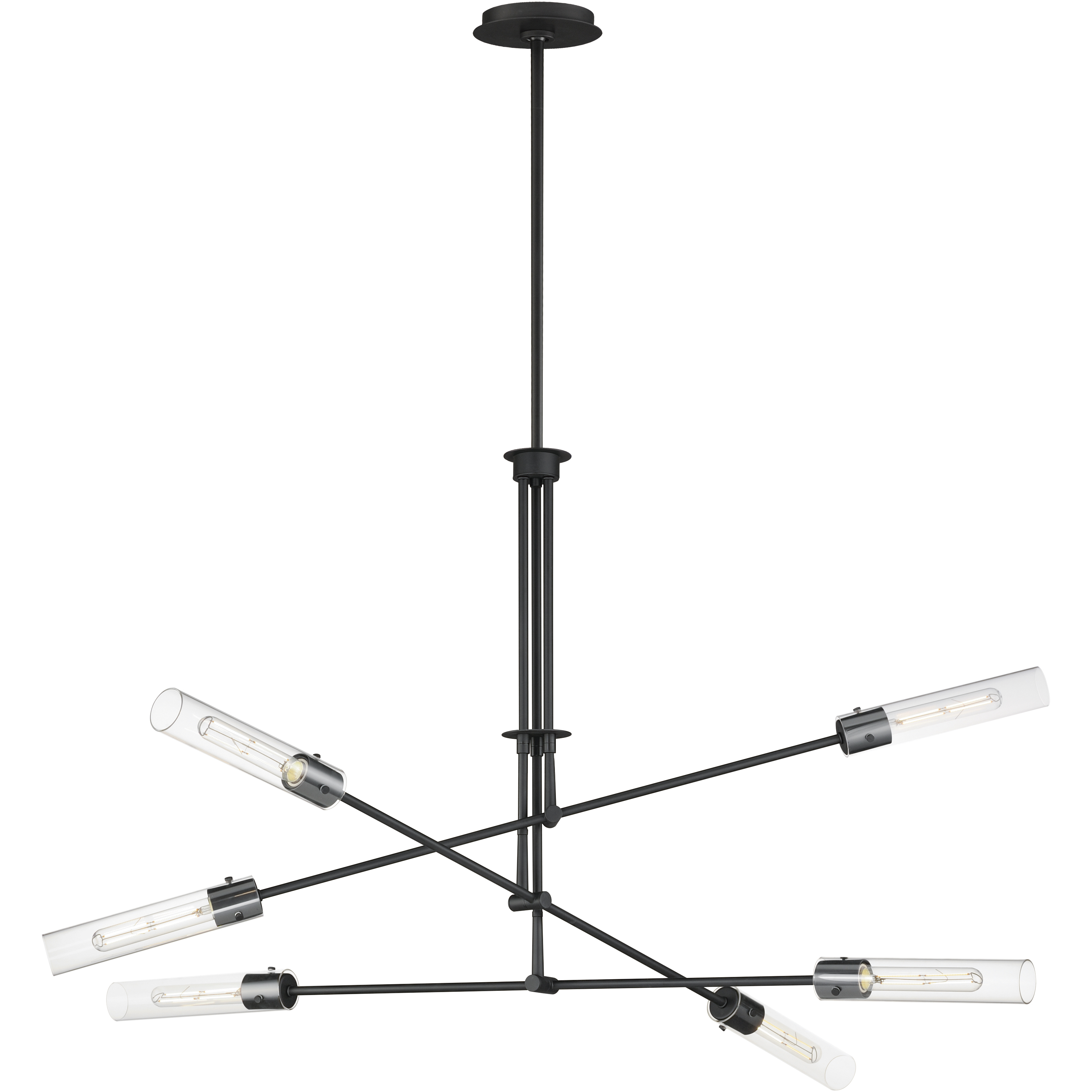 Equilibrium LED 51.75 inch Black Multi-Light Pendant Ceiling Light