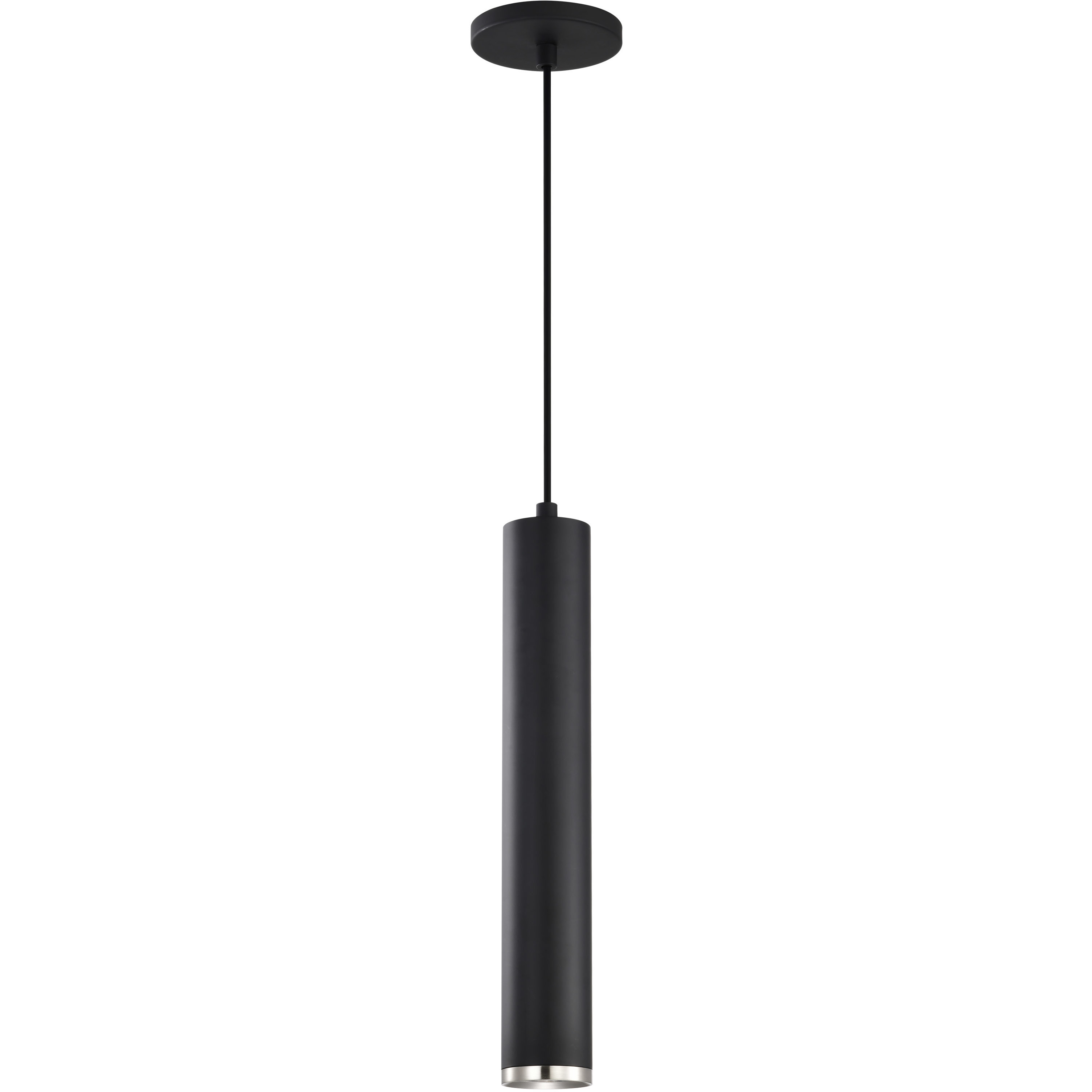 Century LED 2.56 inch Matte Black and Brushed Nickel Pendant Ceiling Light