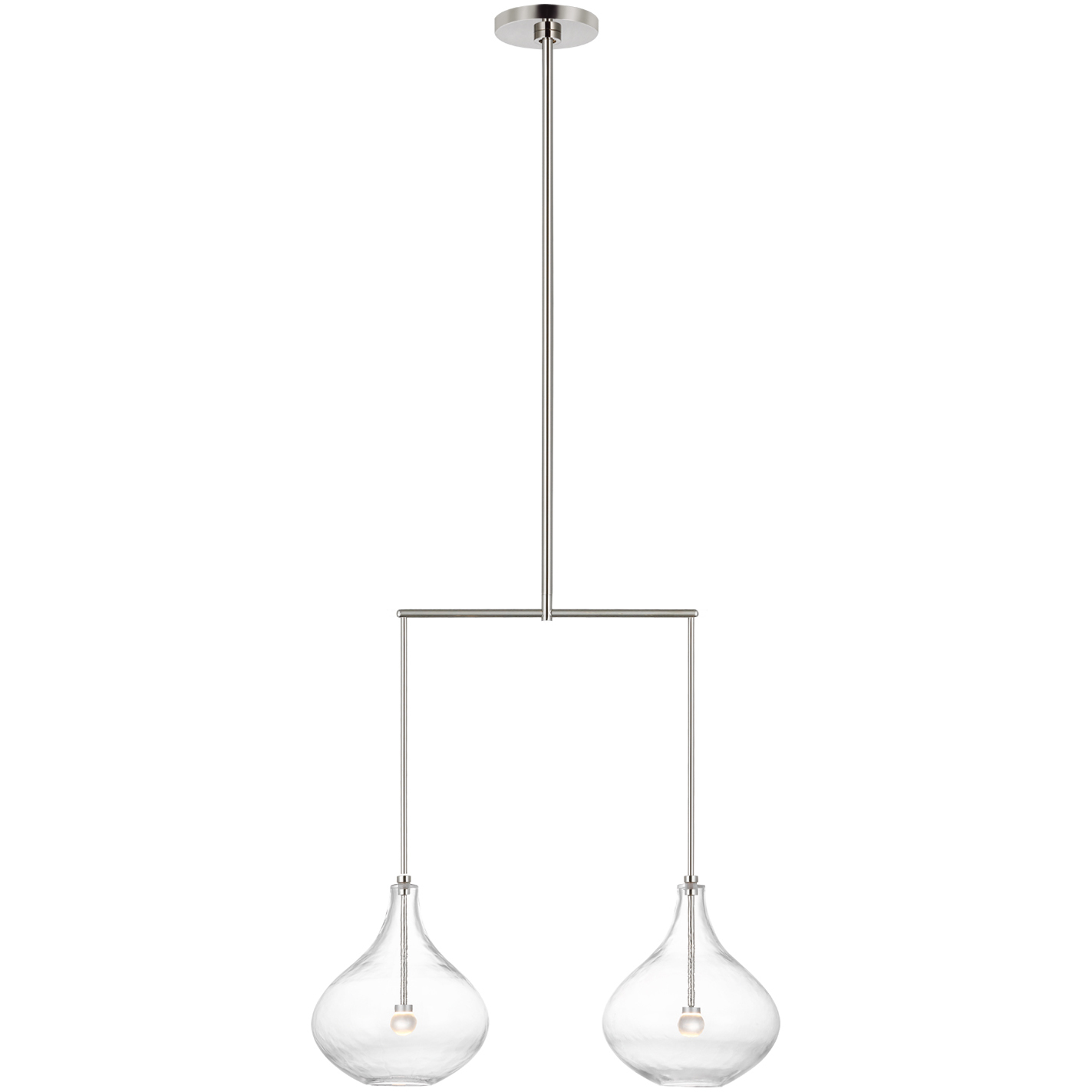 Champalimaud Lomme LED 25.75 inch Polished Nickel Linear Chandelier Ceiling Light, Small