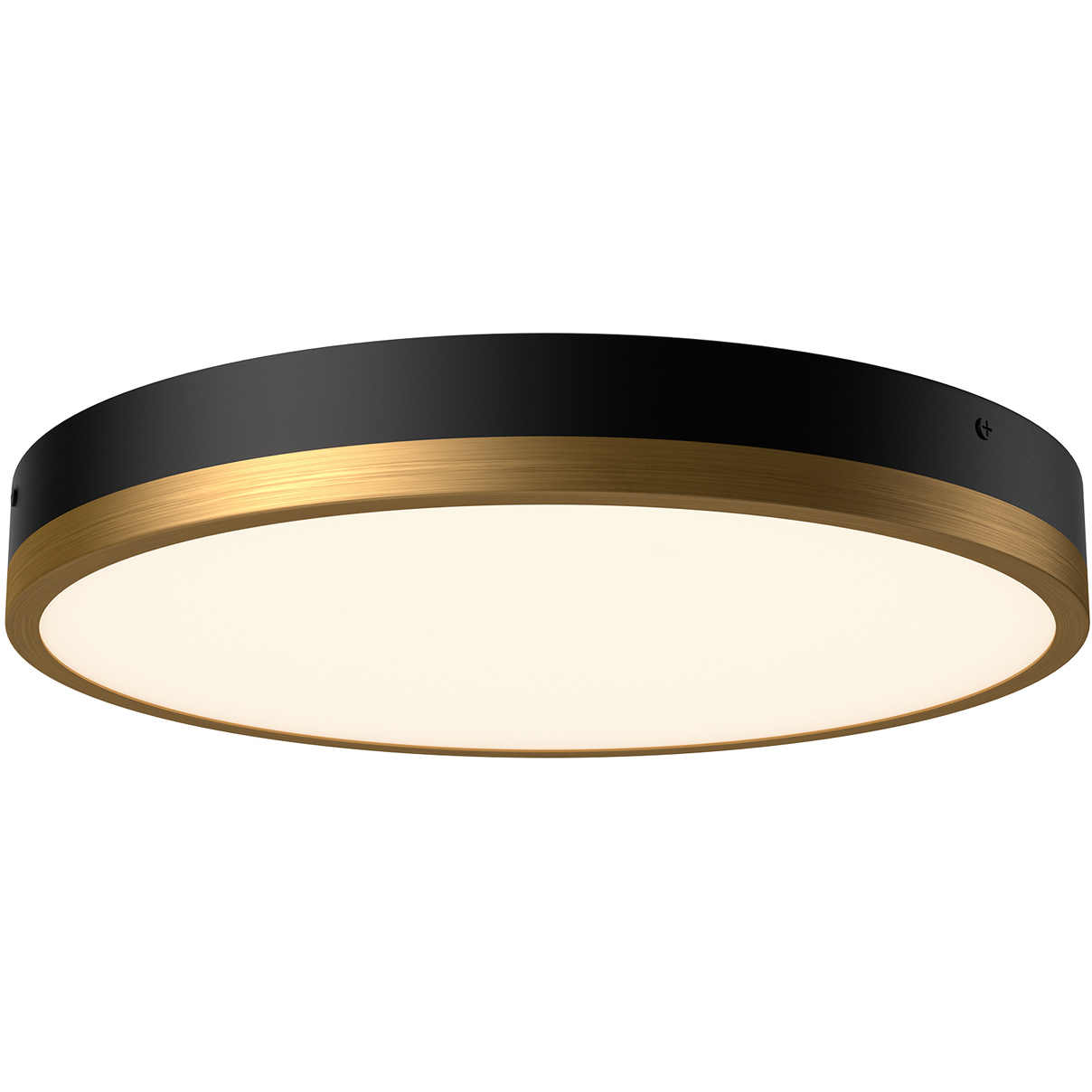 Alora Mood Adelaide LED 15 inch Aged Gold and Matte Black Flush Mount Ceiling Light