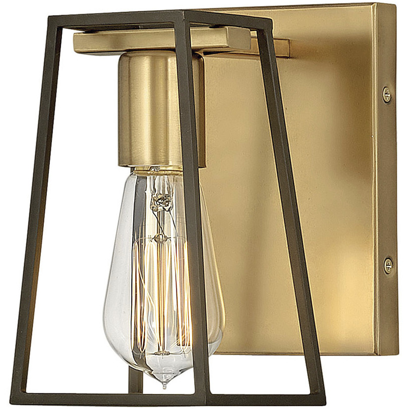 Filmore 1 Light 6.75 inch Heritage Brass with Oil Rubbed Bronze Vanity Light Wall Light