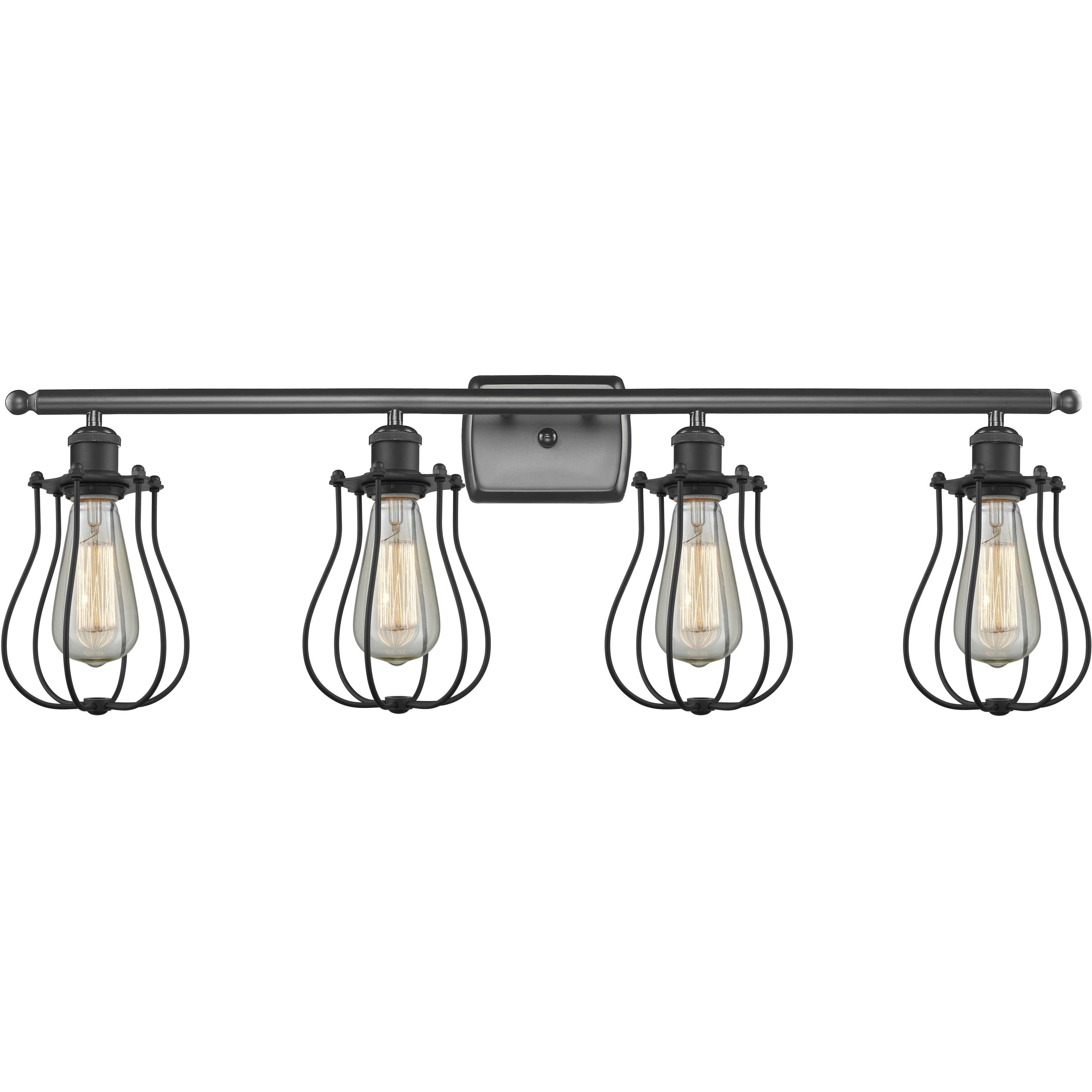 Austere Barrington 4 Light 36 inch Brushed Satin Nickel Bath Vanity Light Wall Light