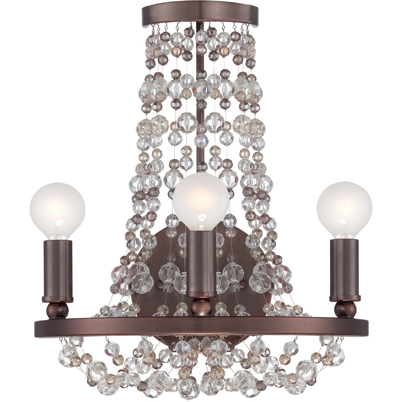 Channing Bath Sconce Wall Light in Chocolate Bronze