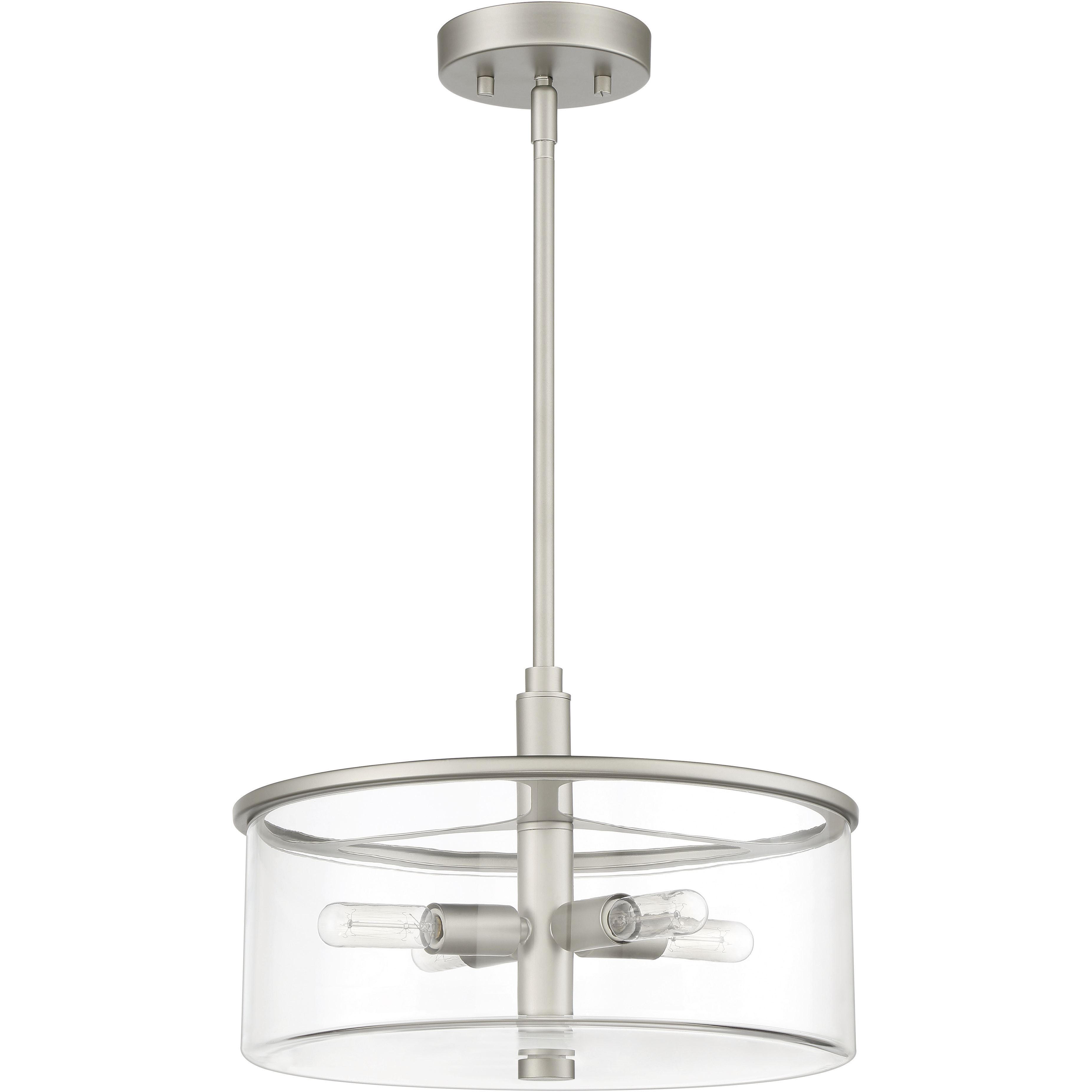 Hailie 4 Light 14.13 inch Satin Nickel Pendant Ceiling Light