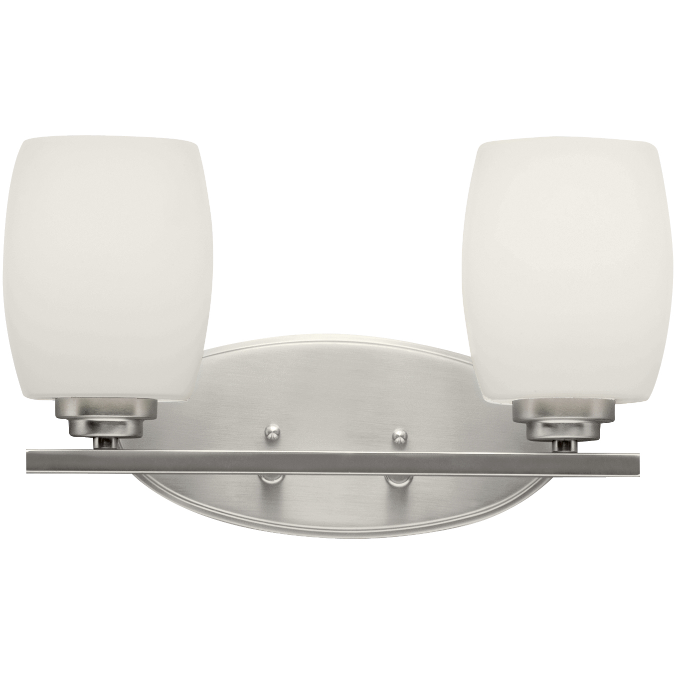 Eileen 2 Light 14 inch Brushed Nickel Wall Mt Bath 2 Arm Wall Light in Incandescent