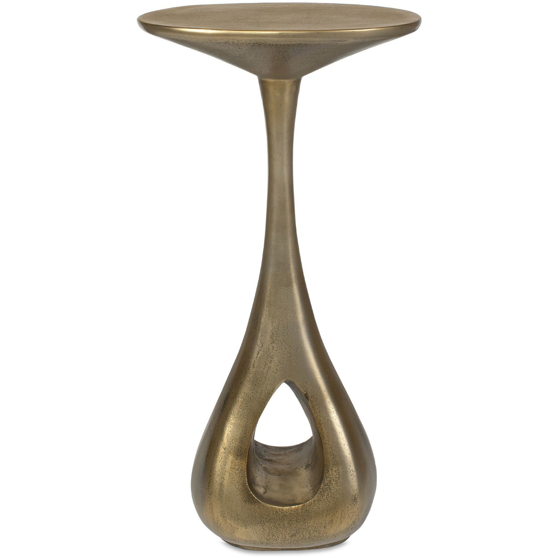 Tolstoy 24 X 12 inch Antique Brass Indoor Outdoor Accent Table