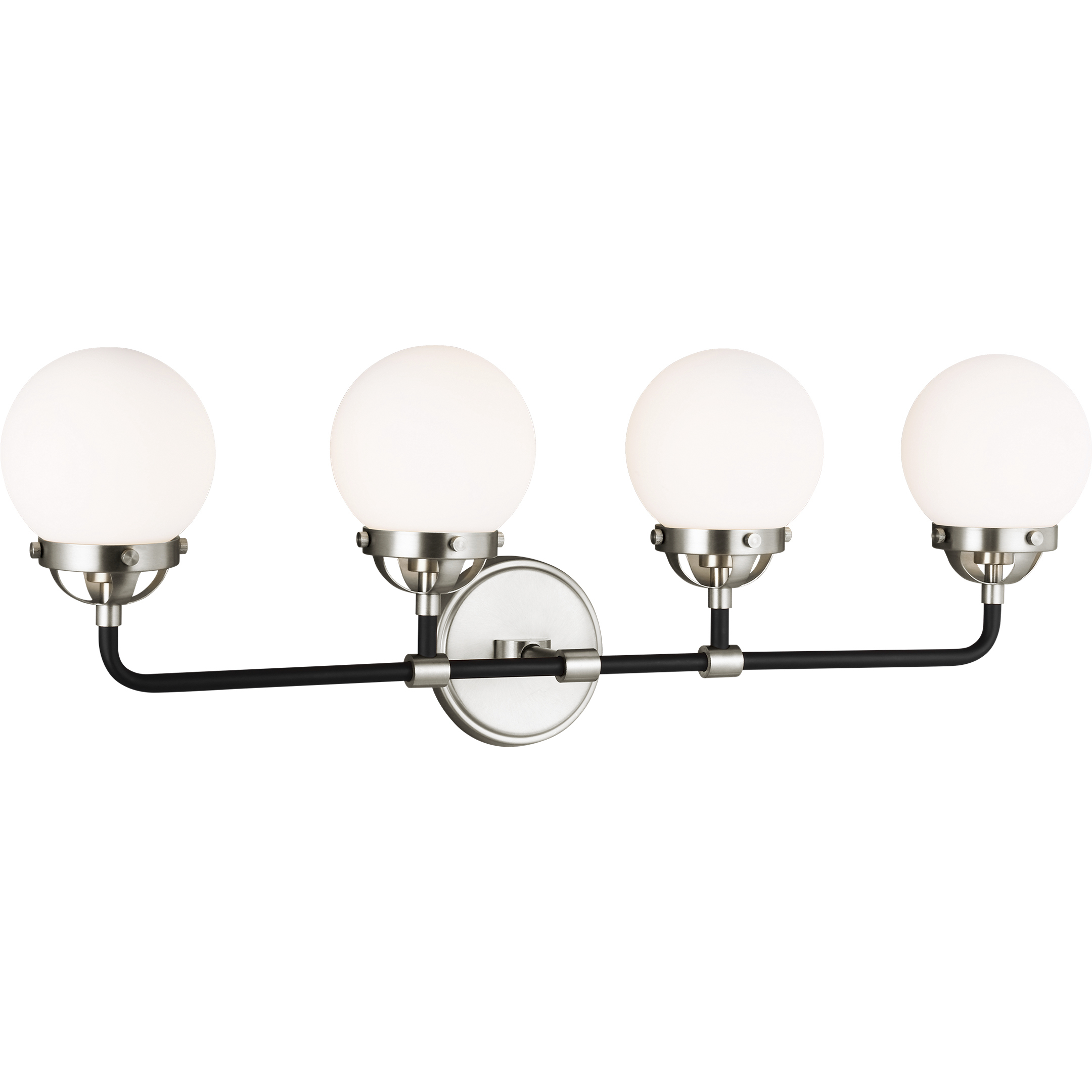 Ian K. Fowler Cafe 4 Light 30 inch Brushed Nickel Wall Bath Fixture Wall Light