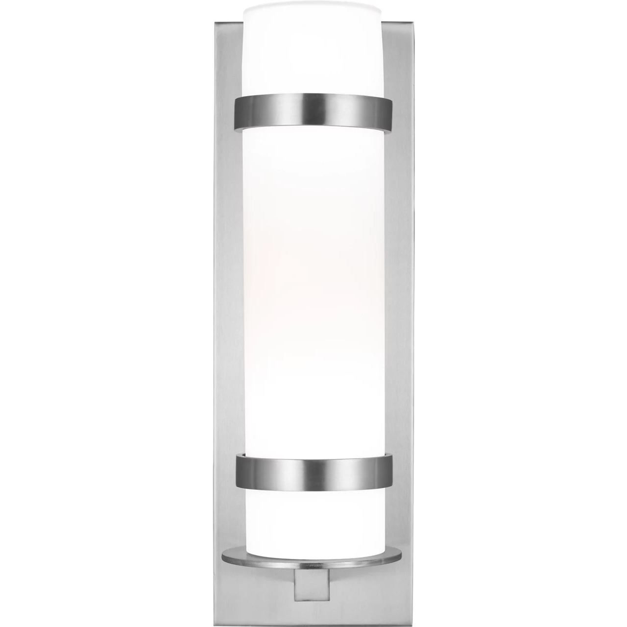 Alban 1 Light 18 inch Satin Aluminum Outdoor Wall Lantern, Medium