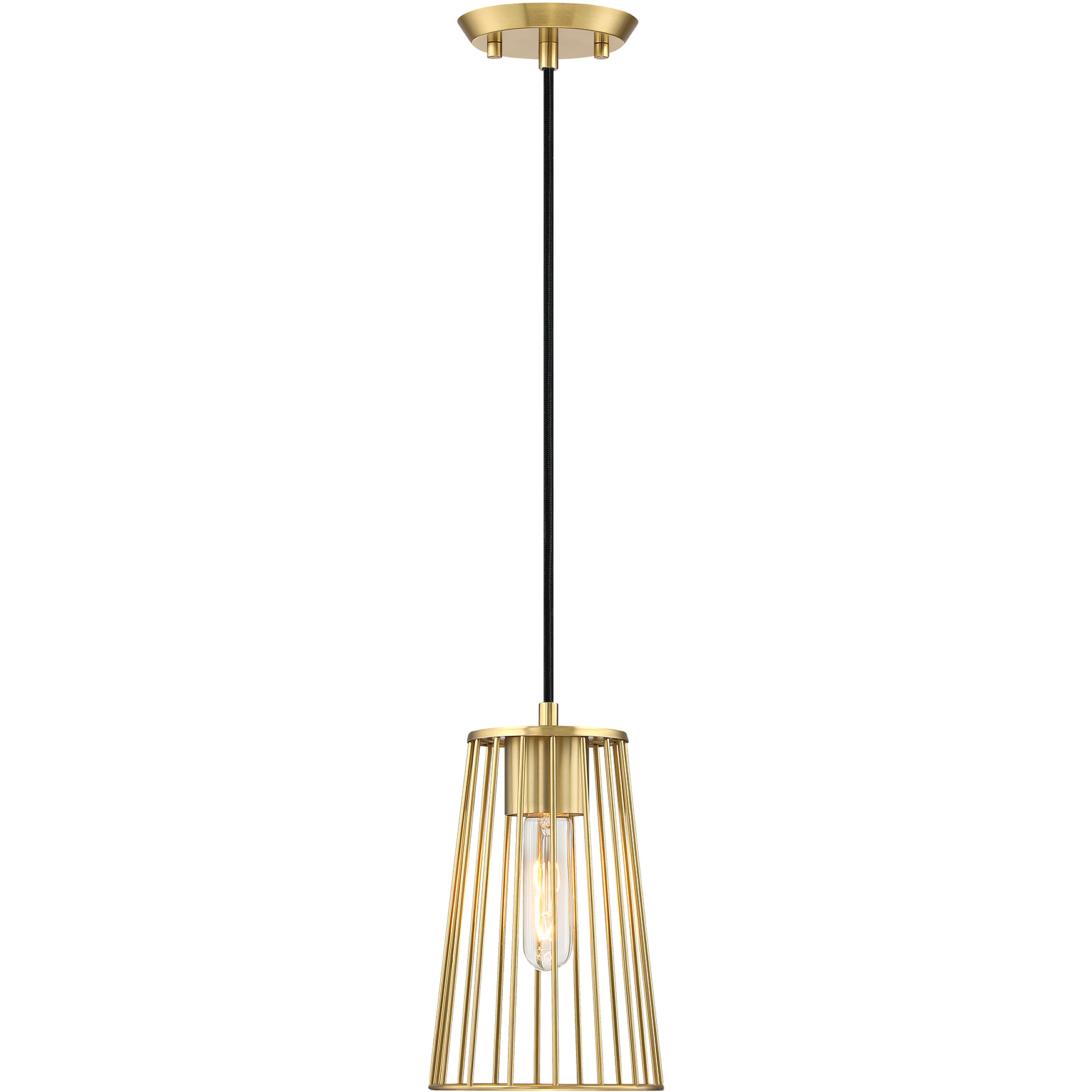 Liana 1 Light 6 inch Brushed Gold Pendant Ceiling Light