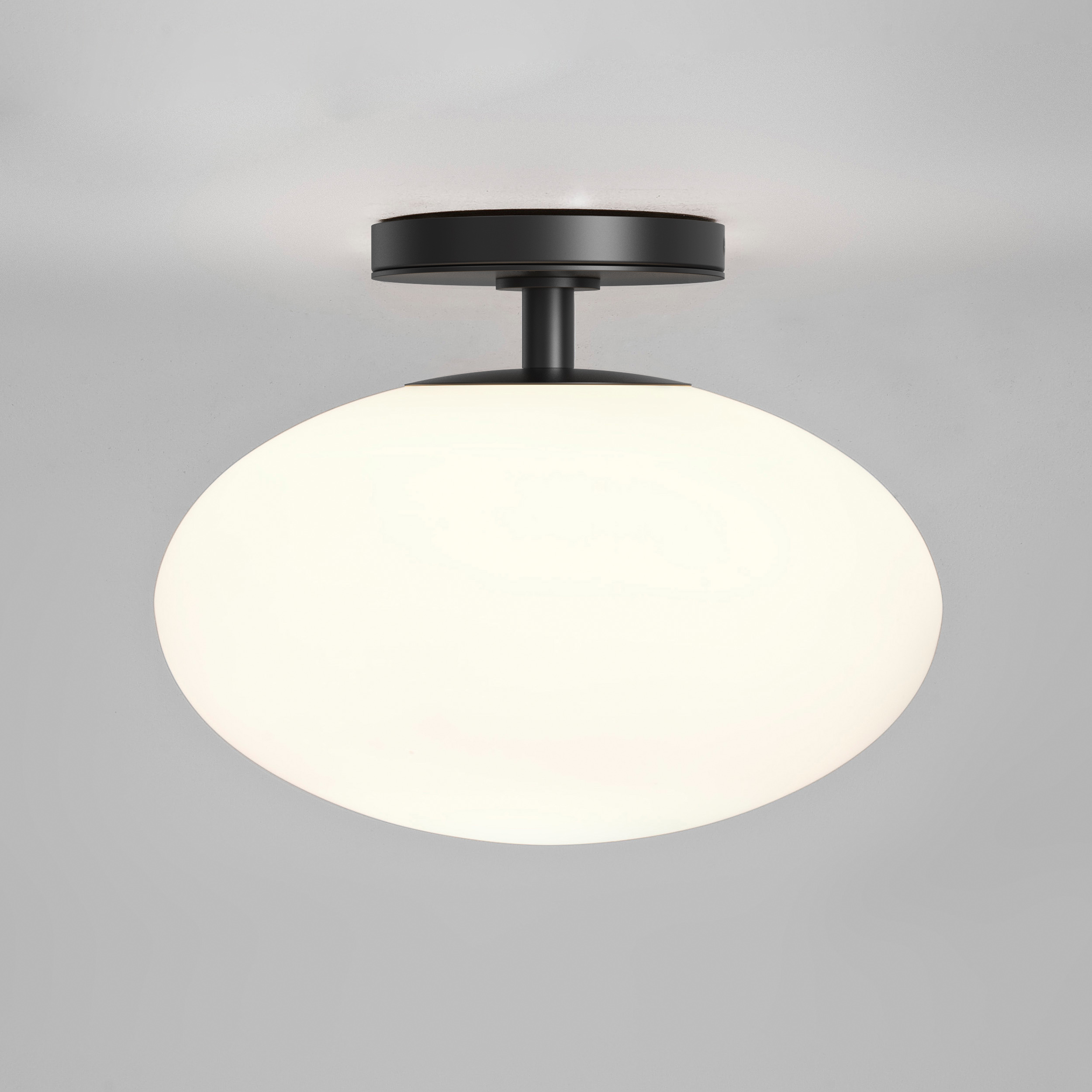Zeppo 1 Light 11.81 inch Matte Black Bathroom Ceiling Light