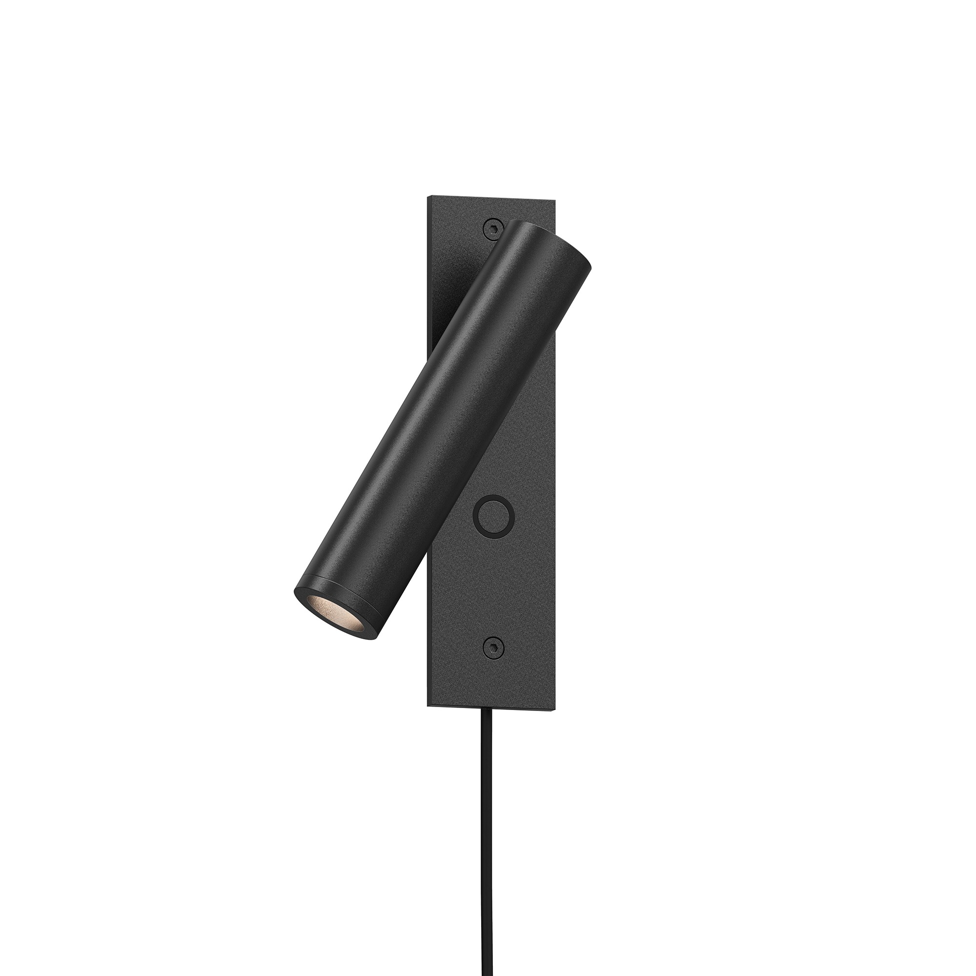 Haim LED 1.5 inch Textured Black ADA Wall Sconce Wall Light, Plug-In