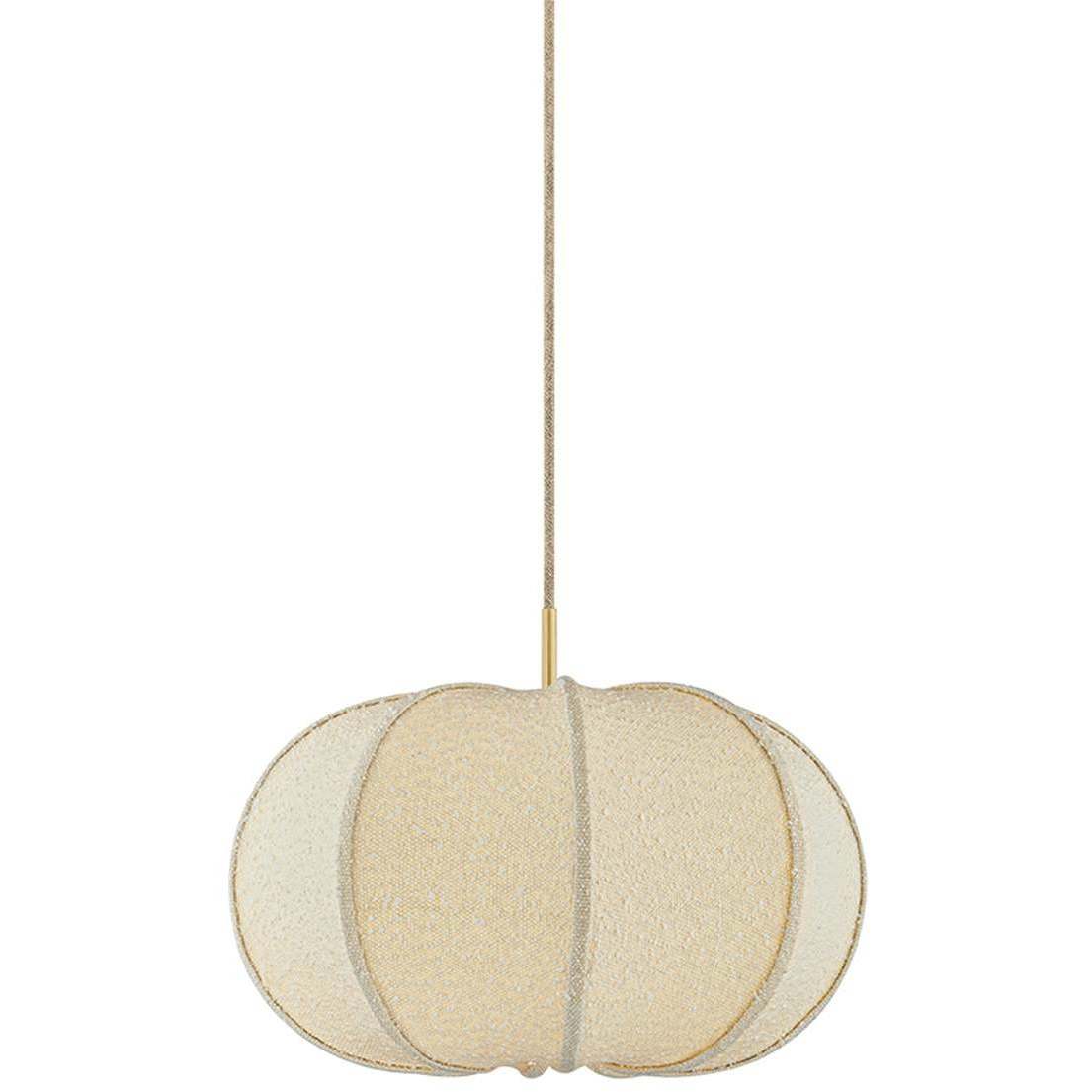 Alexandra 1 Light 20 inch Aged Brass Pendant Ceiling Light