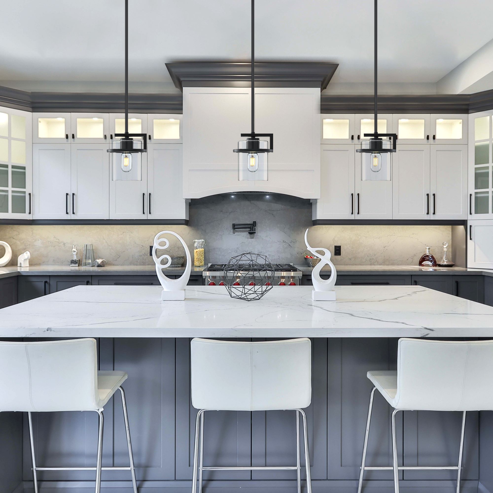 Halo 1 Light 6.5 inch Black Mini Pendant Ceiling Light