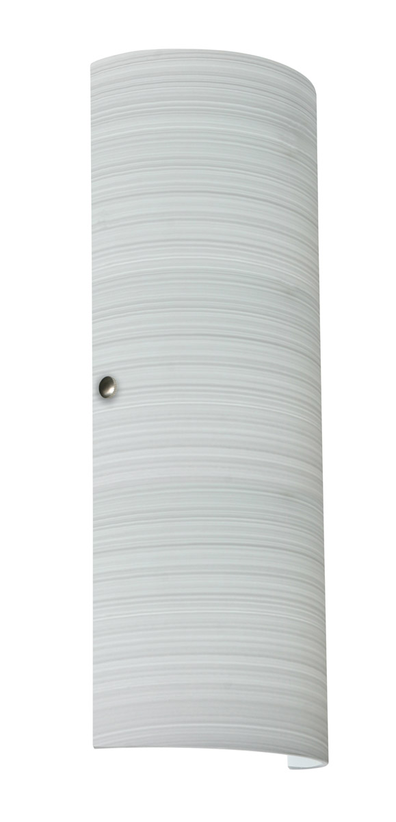 Besa Lighting Torre 18 2 Light 7 inch Satin Nickel ADA Wall Sconce Wall Light in Incandescent, Chalk Glass 8193KR-SN - Open Box