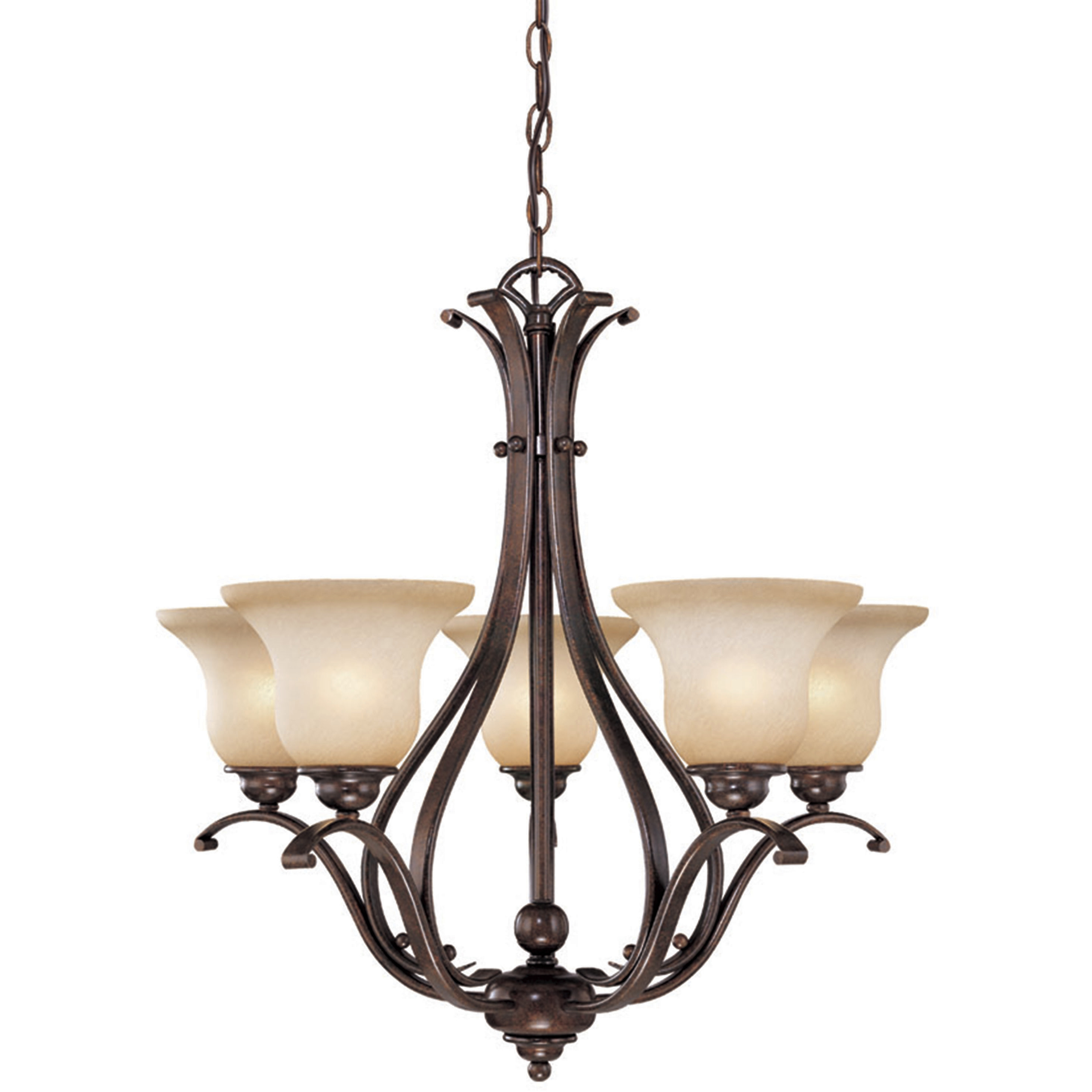Monrovia LED 26 inch Royal Bronze Chandelier Ceiling Light