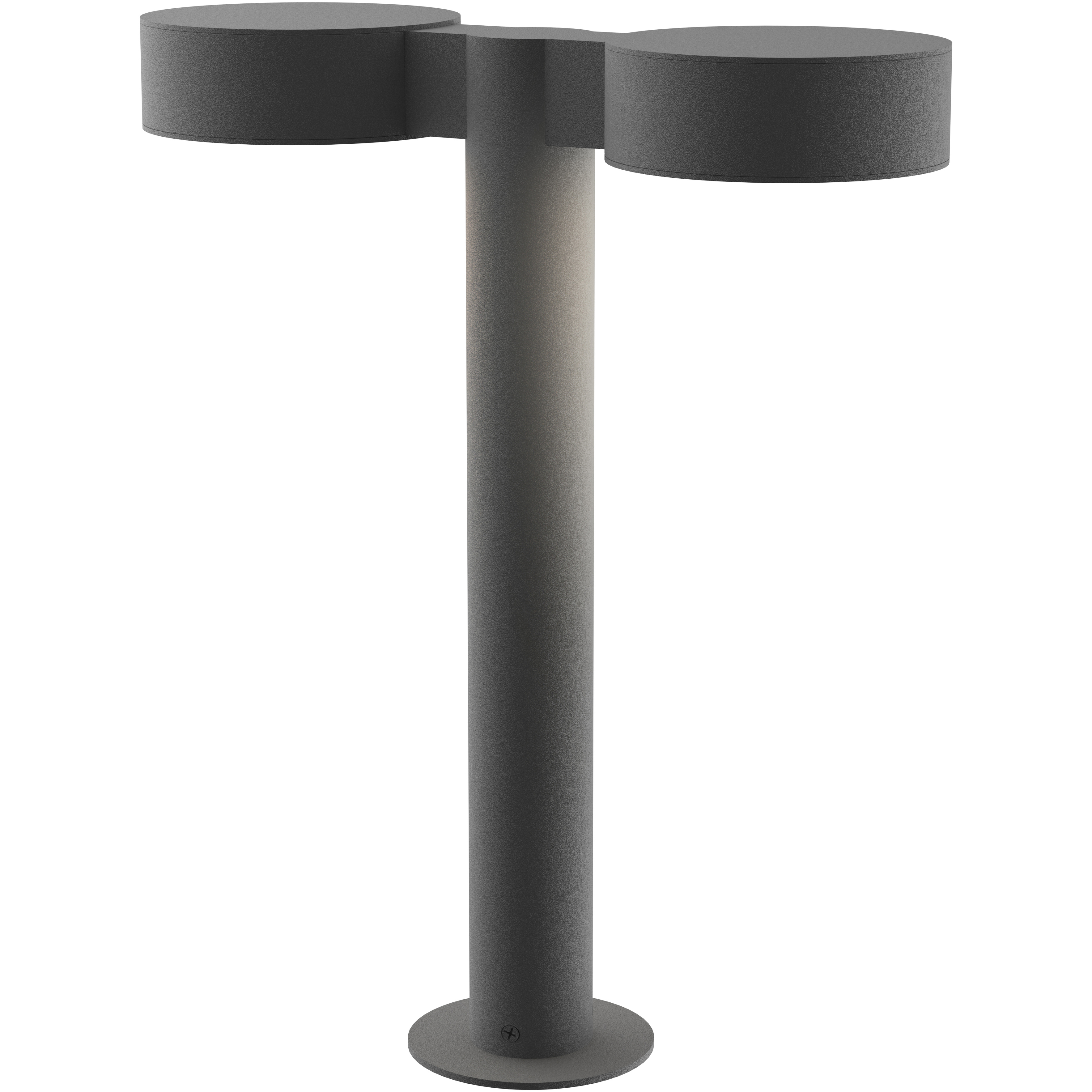 Reals 12V 20 watt Textured Gray Bollard
