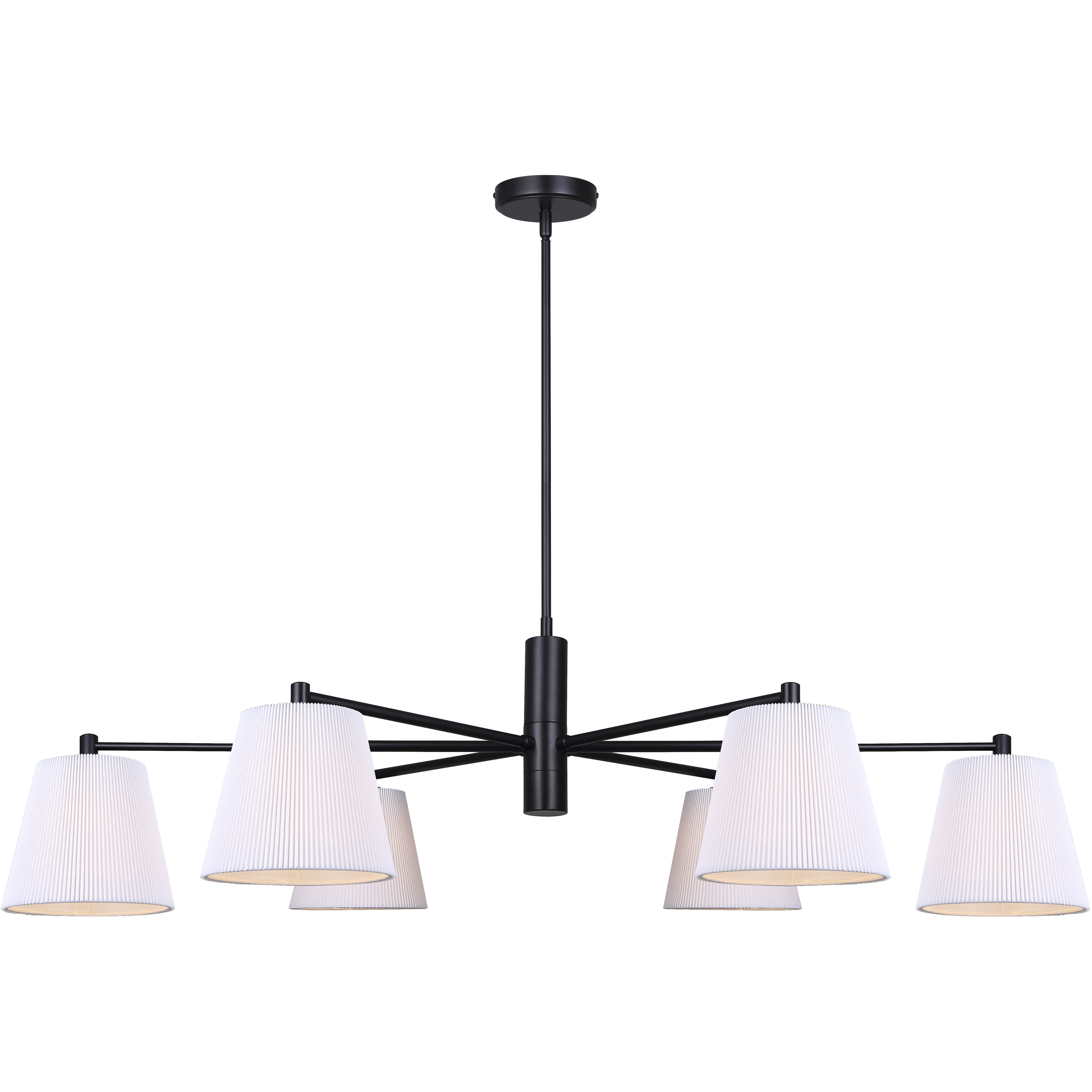 Aspen 6 Light 15.25 inch Black Chandelier Ceiling Light