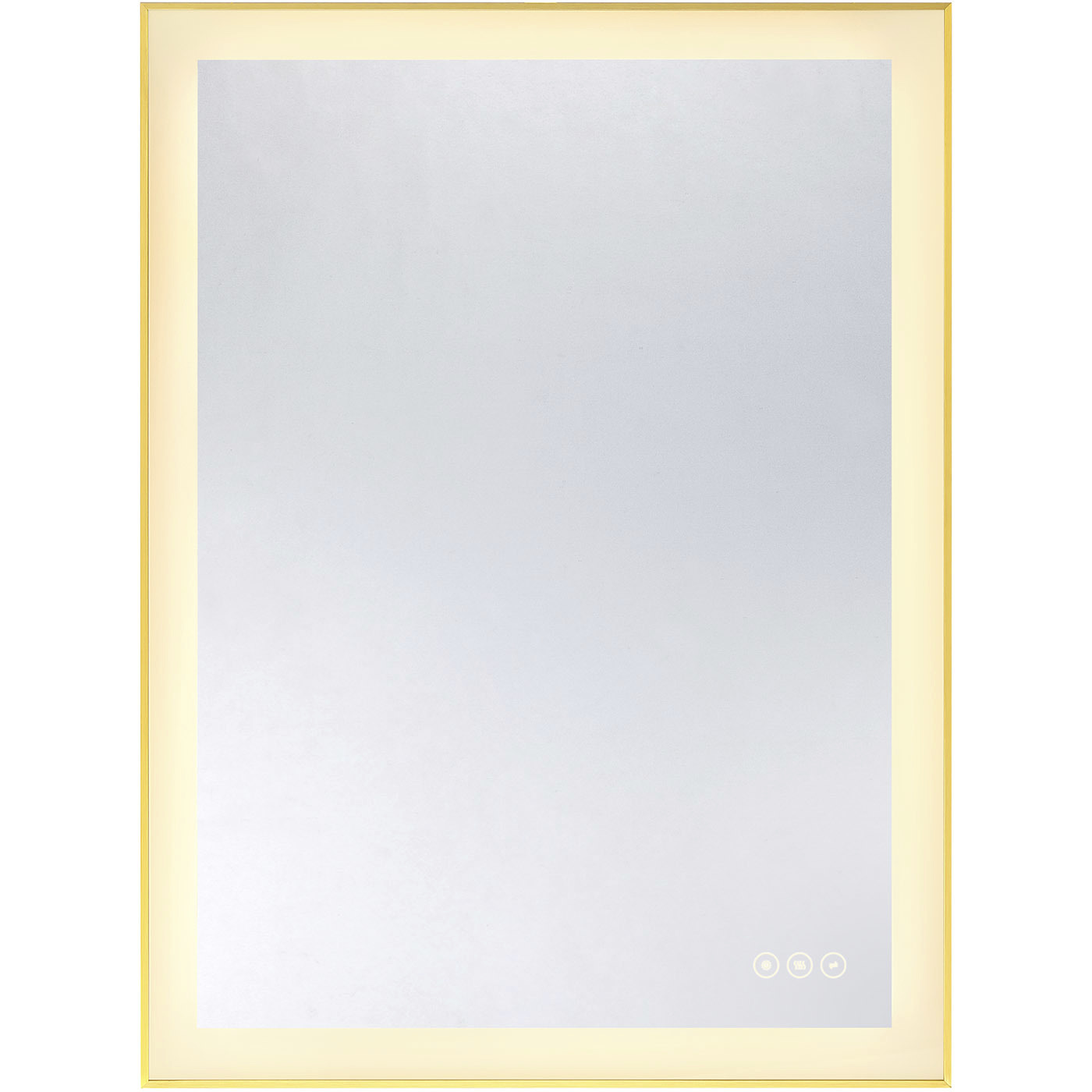 Paulding 32 X 24 inch Gold LED Mirror, Frontlit