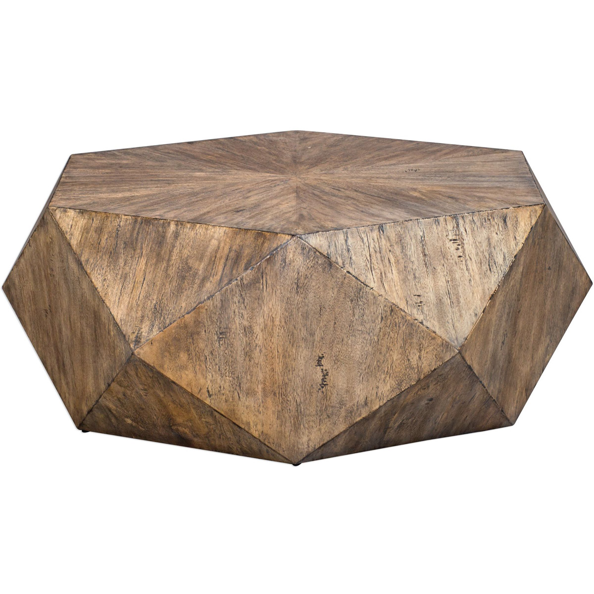 Volker 48 X 18 inch Burnished Honey with Light Gray Glazing Coffee Table