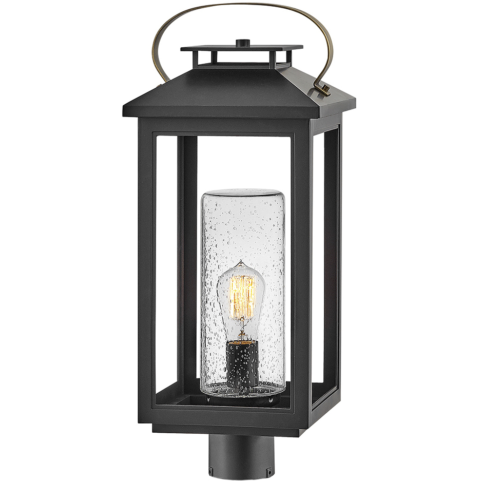 Coastal Elements Atwater LED 23 inch Black Outdoor Post Mount Lantern, Low Voltage