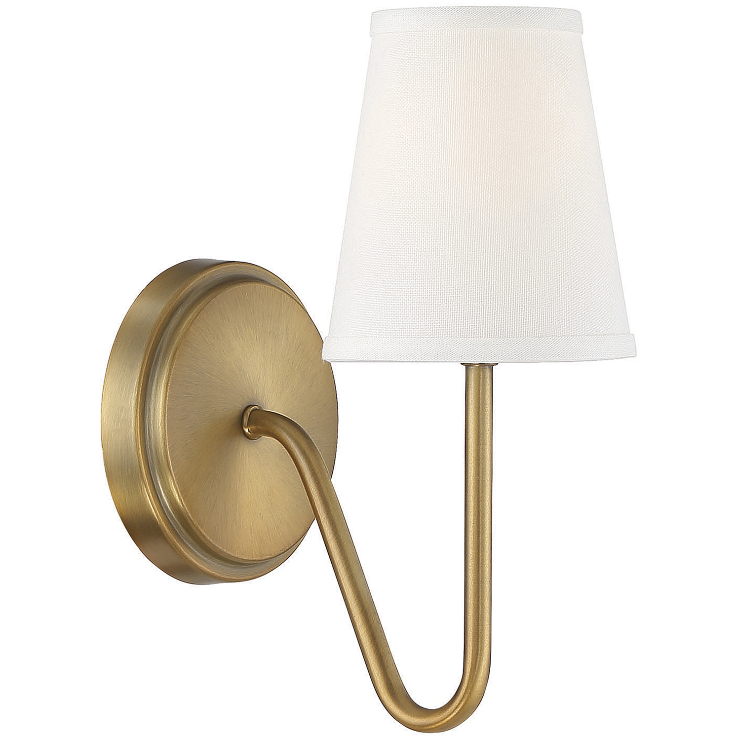 Modern 1 Light 4.75 inch Natural Brass Wall Sconce Wall Light