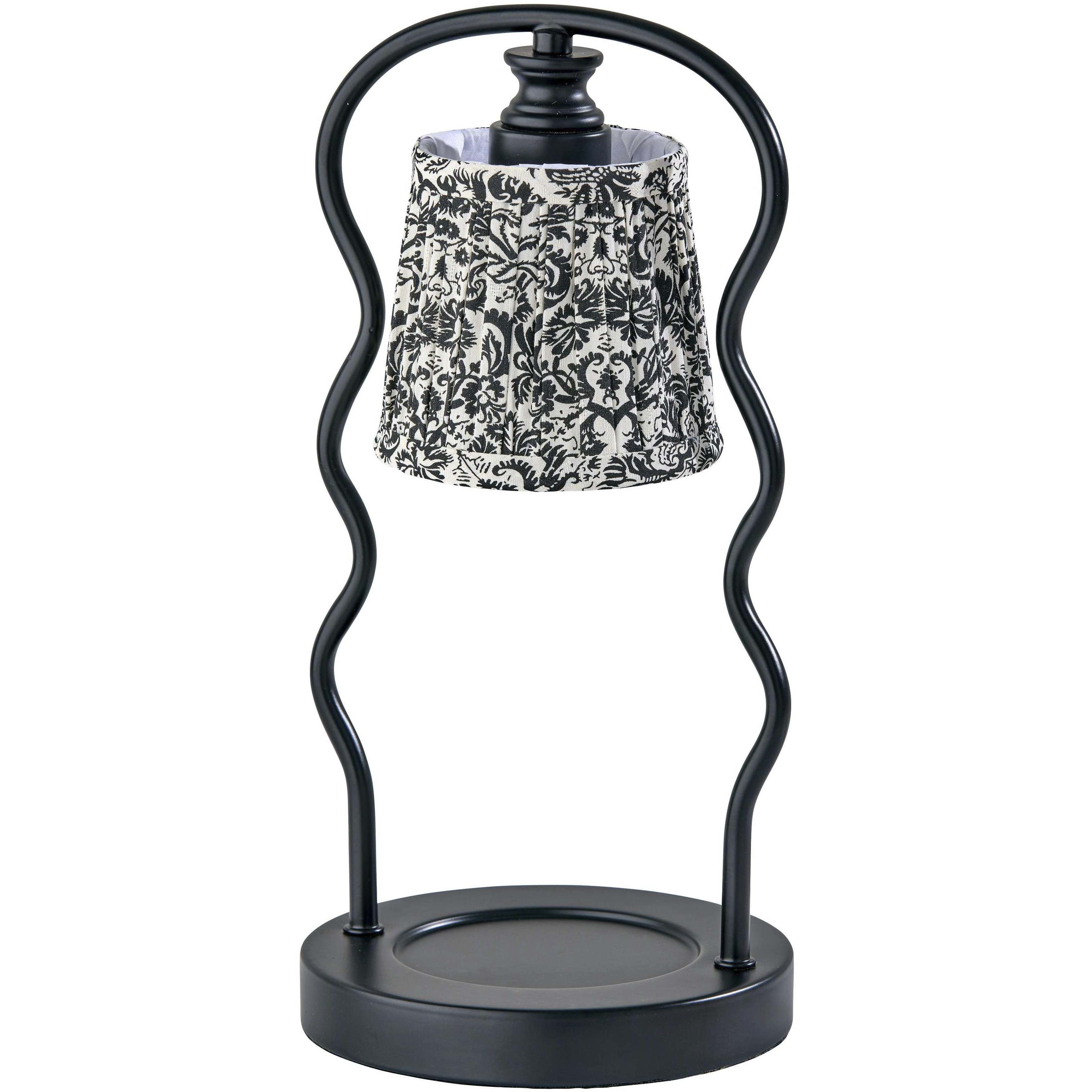 Twirl 13.5 inch 50 watt Black Candlewarmer Lamp Portable Light, Simplee Adesso