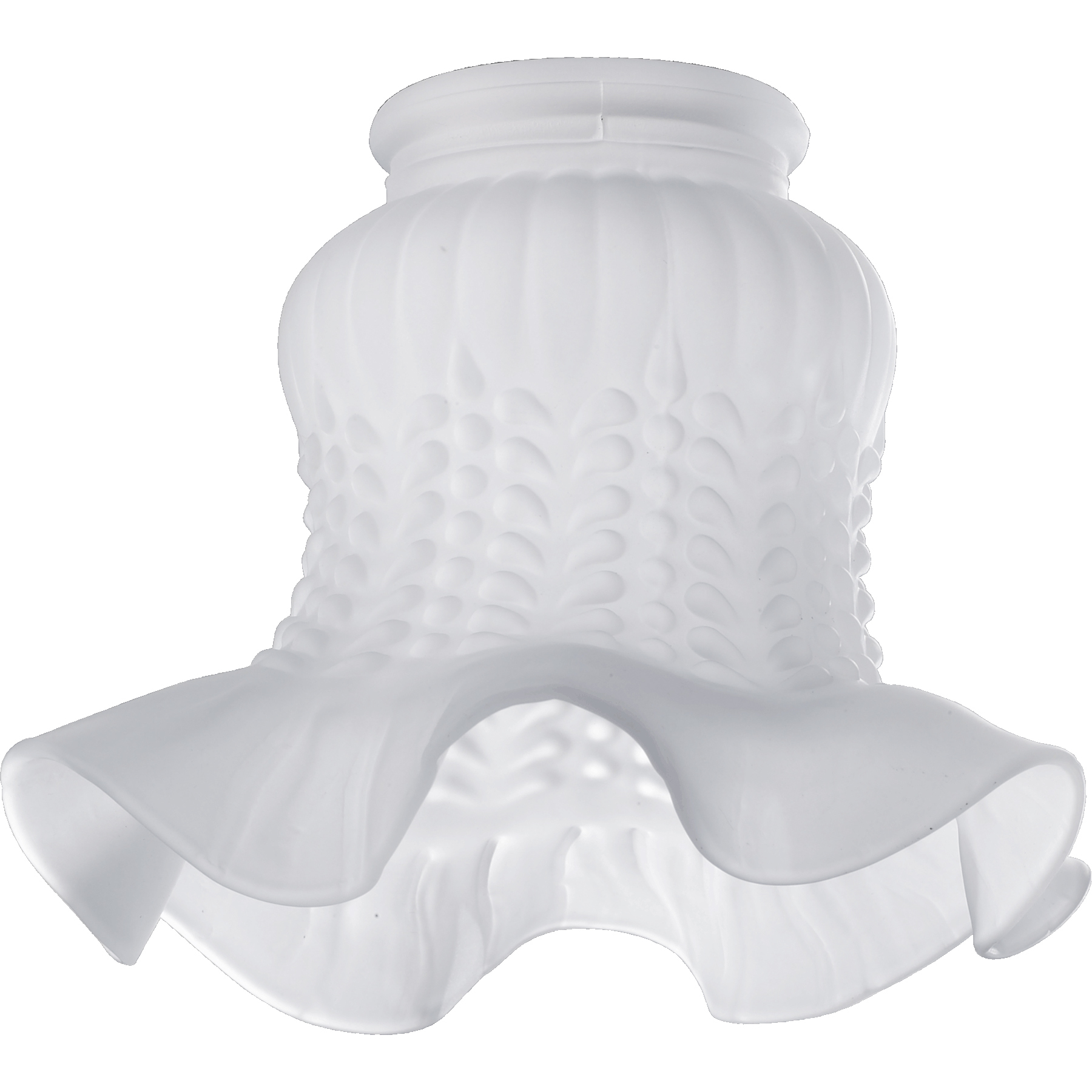 Tulip shaped glass lamp shade hot sale