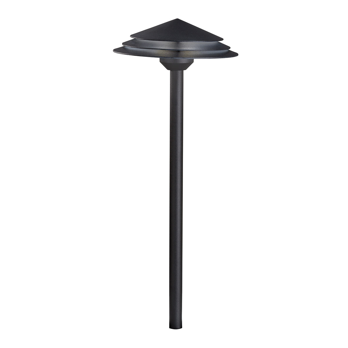 Independence 12 2.00 watt Textured Black Landscape 12V LED Path/Spread in 2700K