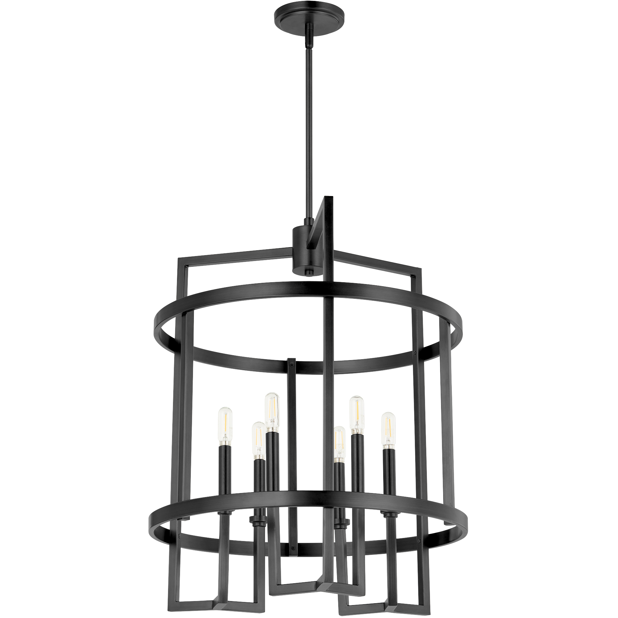 Merrick 6 Light 21 inch Matte Black Entry Ceiling Light