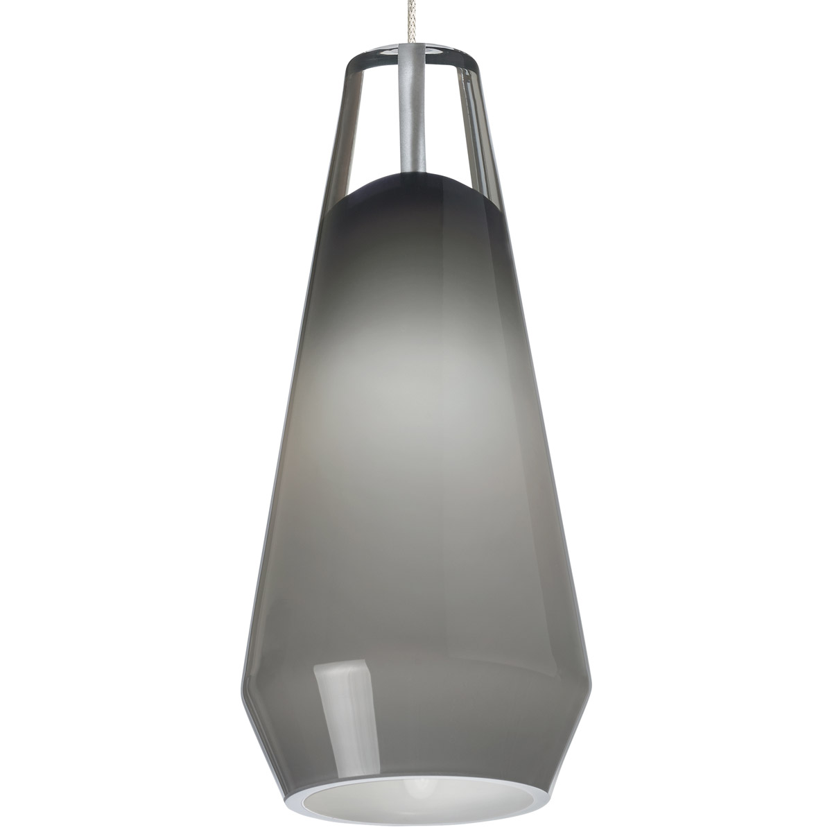 Sean Lavin Lustra 1 Light 12 Satin Nickel Low-Voltage Pendant Ceiling Light in Halogen, FreeJack, Smoke Glass