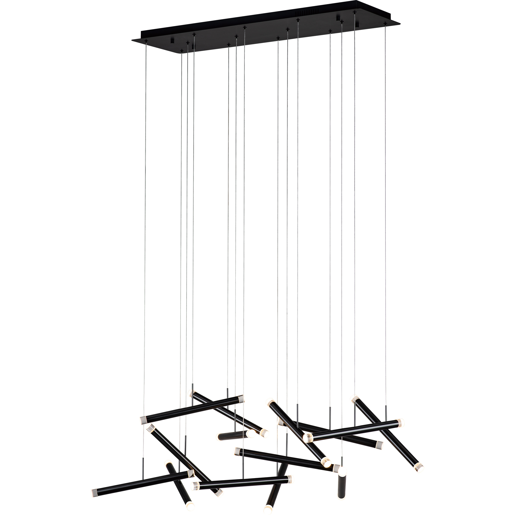 Seesaw 28 Light 14 inch Satin Dark Gray Chandelier Ceiling Light