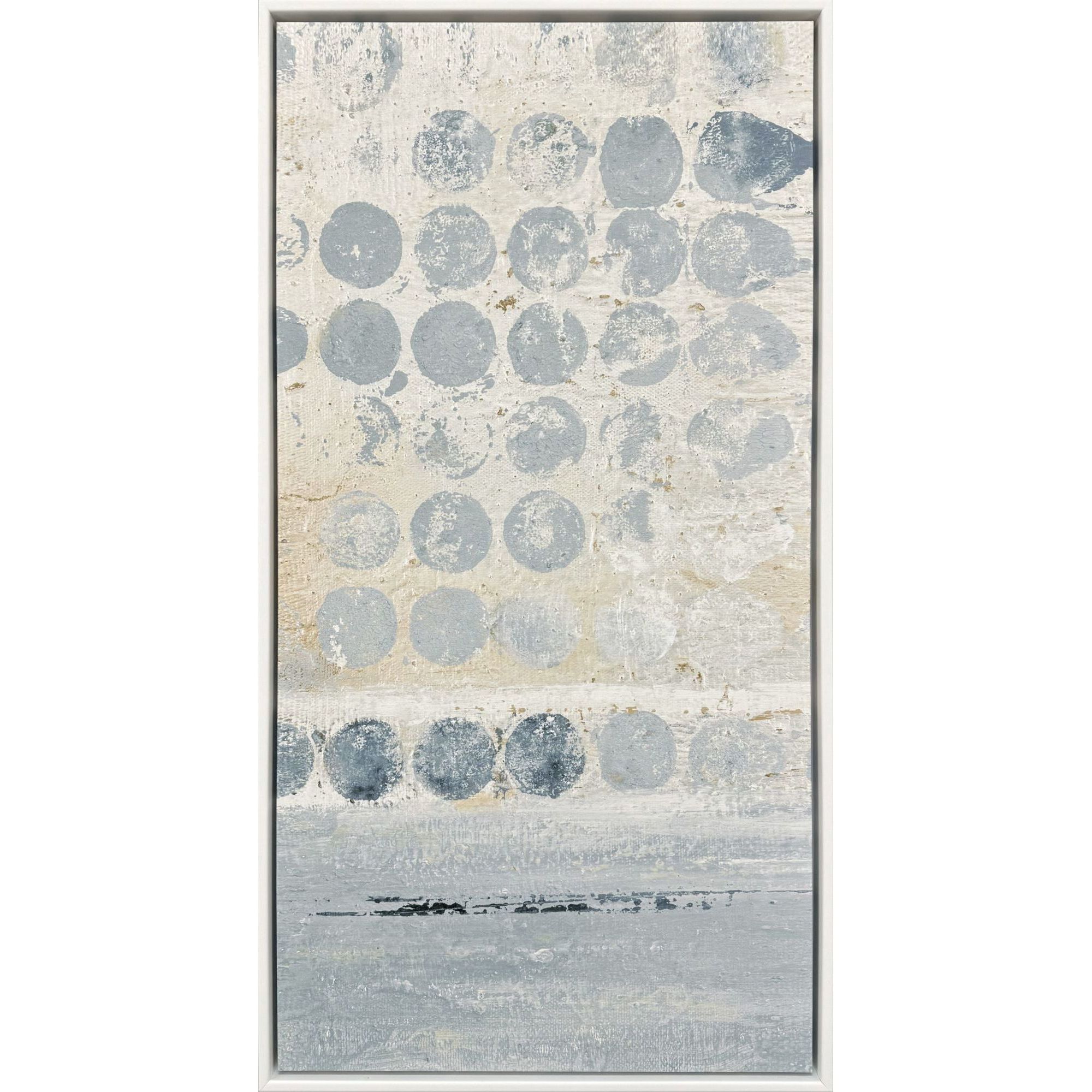 Blue Dots Blue Canvas