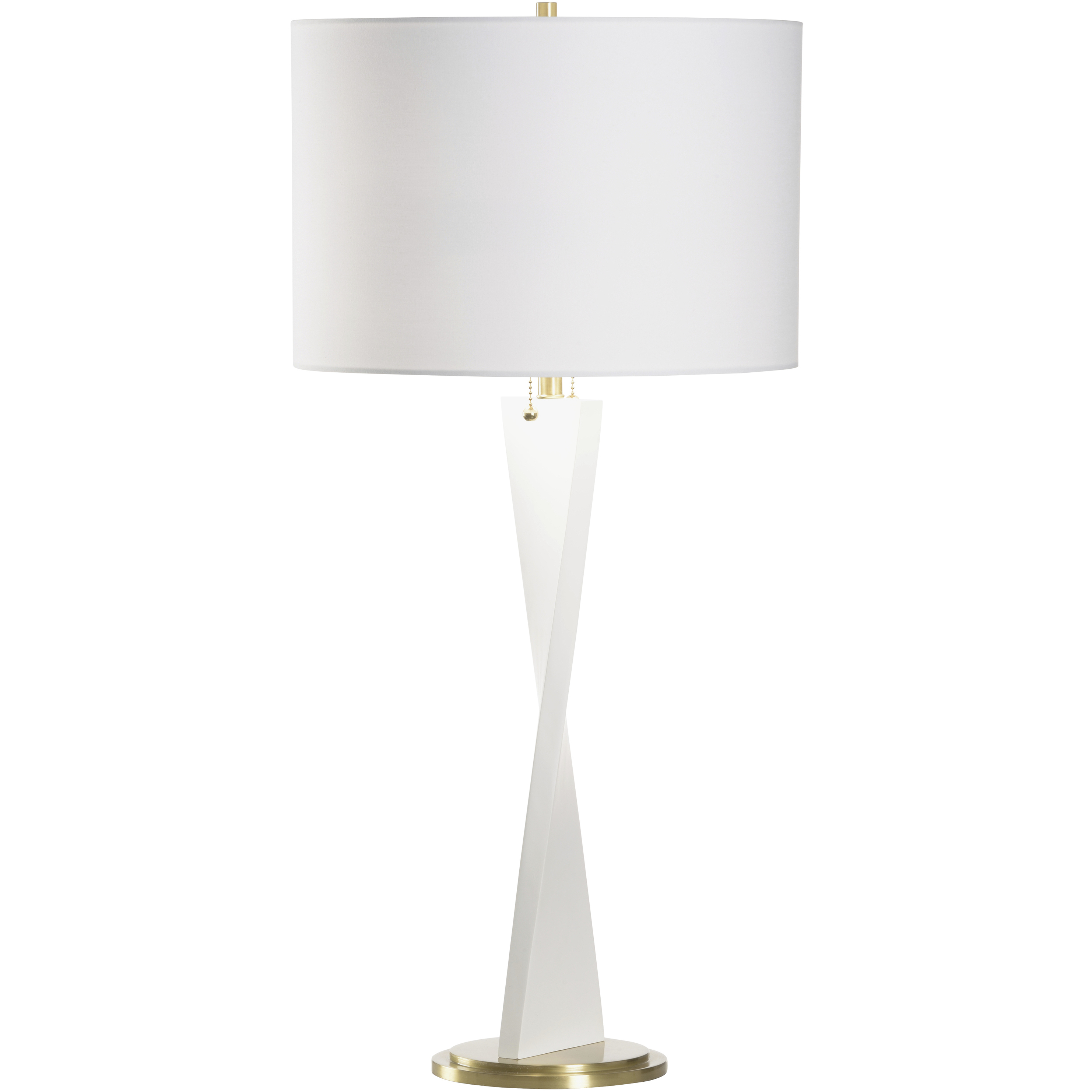 Elin 25 inch 60.00 watt White/Cream and Gold Table Lamp Portable Light