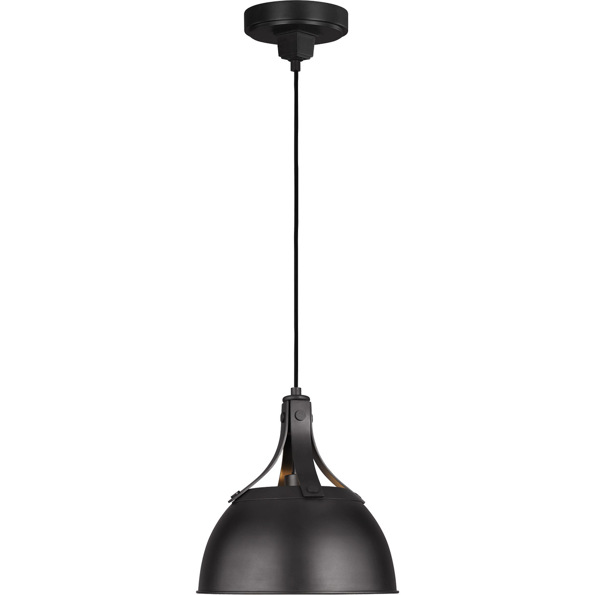 TOB by Thomas O'Brien Logan 1 Light 11.88 inch Aged Iron Pendant Ceiling Light