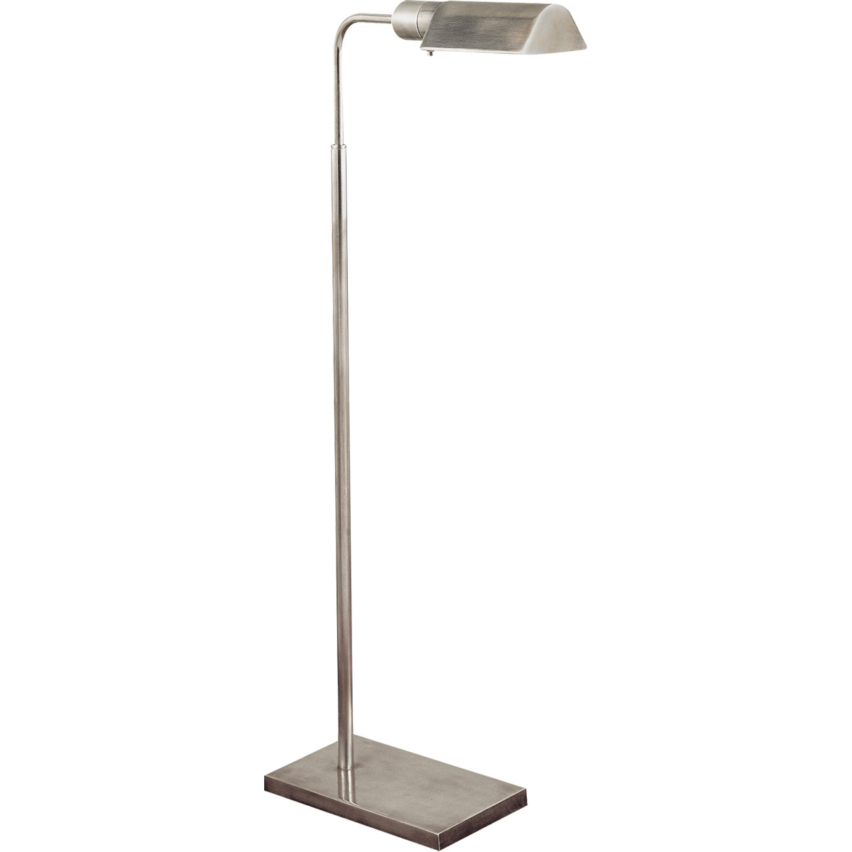 Studio 34 inch 60 watt Antique Nickel Adjustable Floor Lamp Portable Light