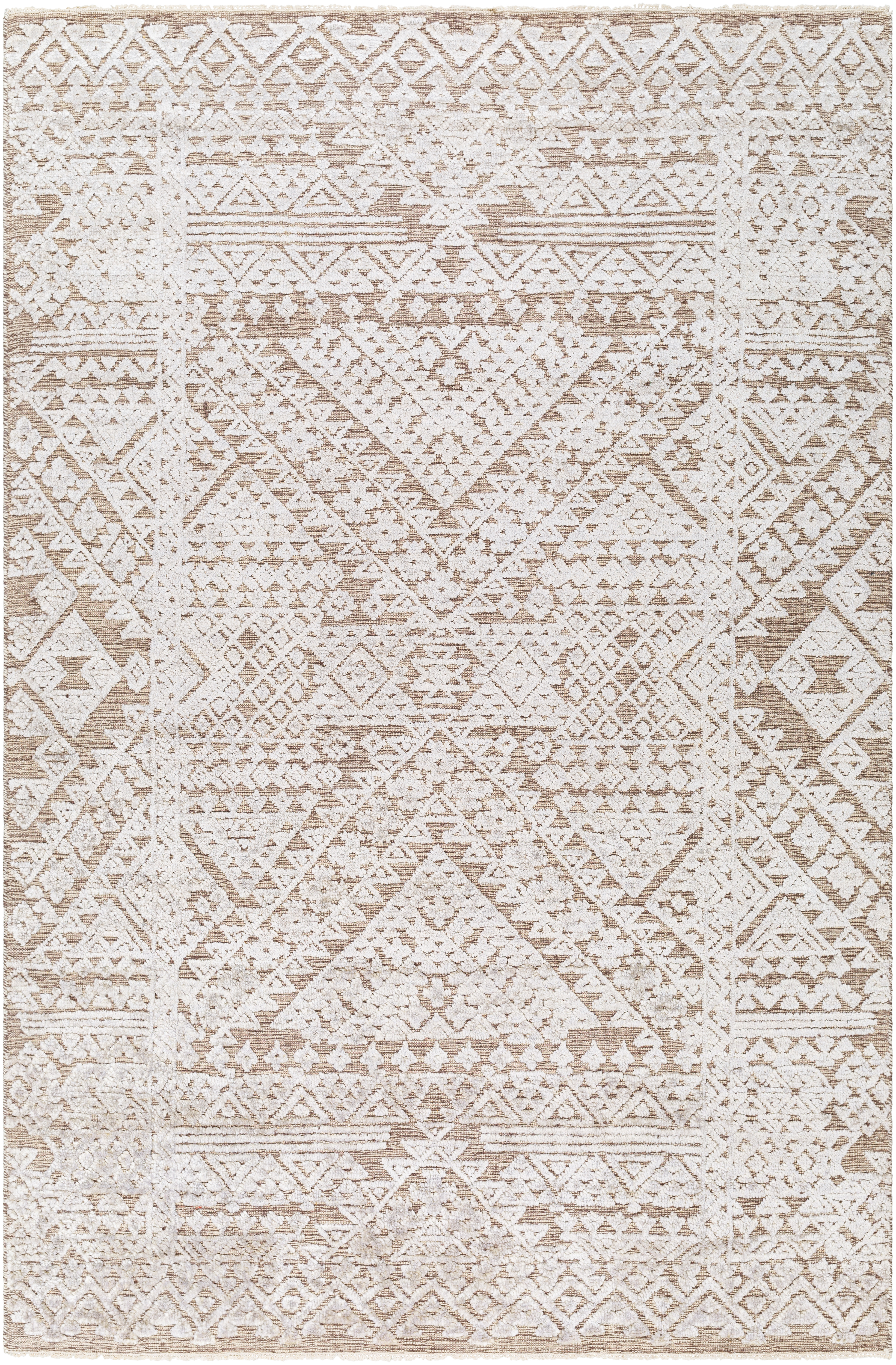 Amina 108 X 72 inch Beige Rug, Rectangle