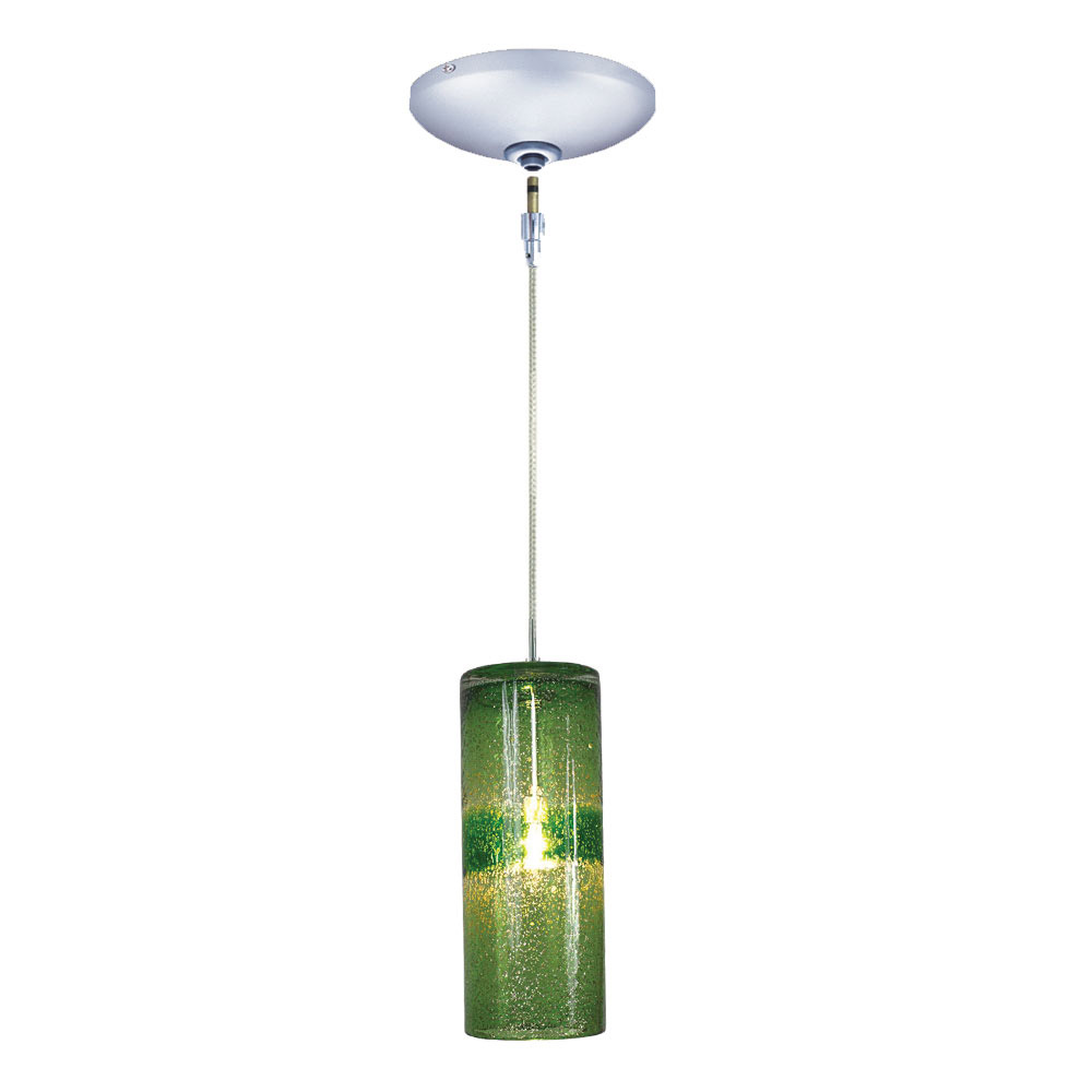 Envisage VI 1 Light 5 inch Chrome Mini Pendant Ceiling Light in Envisage Green 