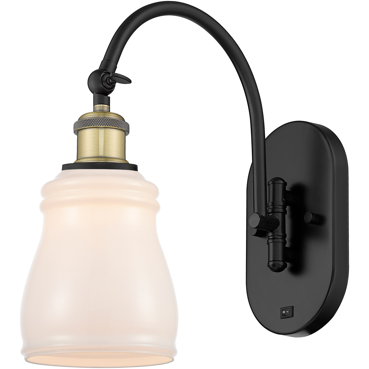 Ballston Ellery 1 Light 5 inch Black Antique Brass Sconce Wall Light