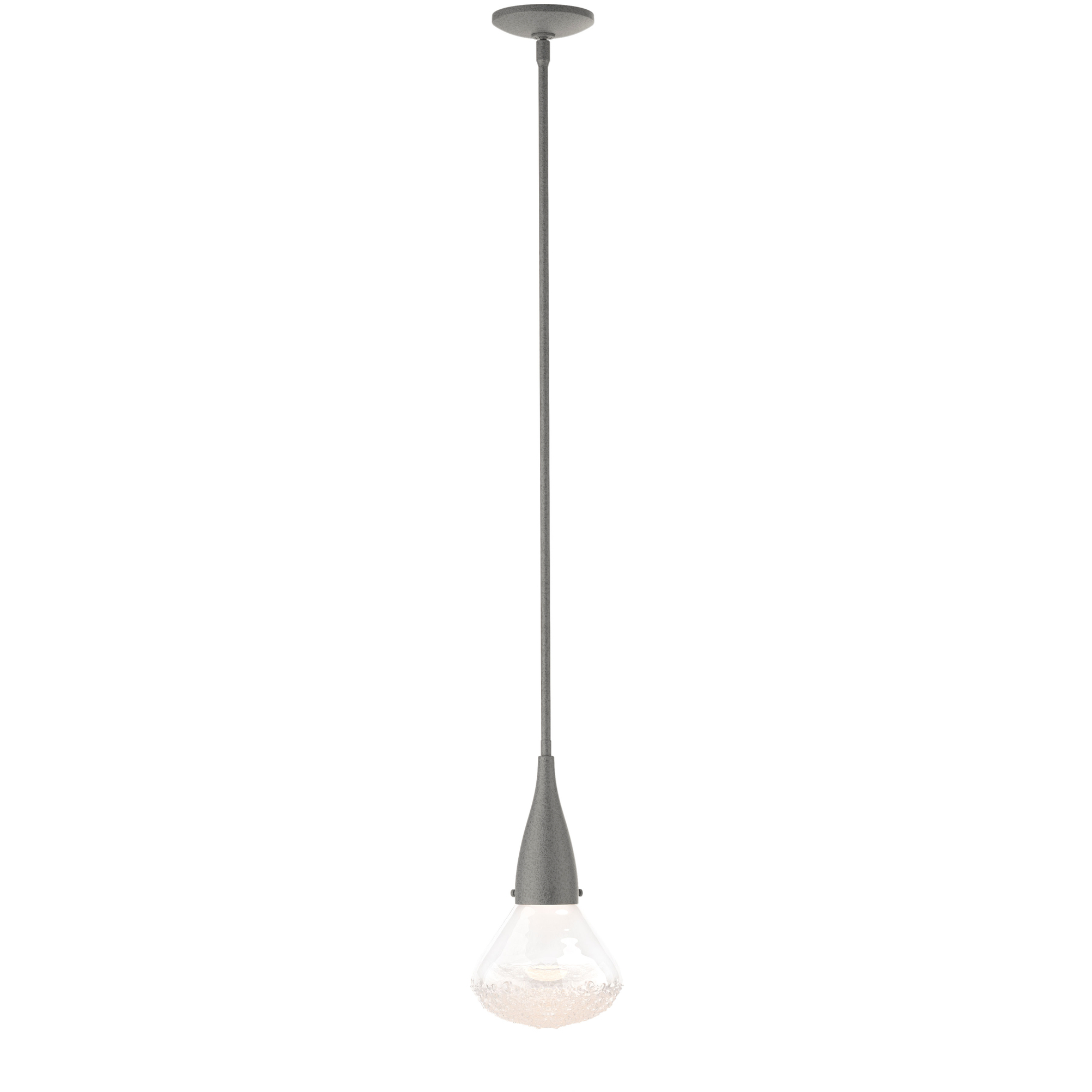 Fritz 1 Light 8.3 inch Natural Iron Mini Pendant Ceiling Light, Large