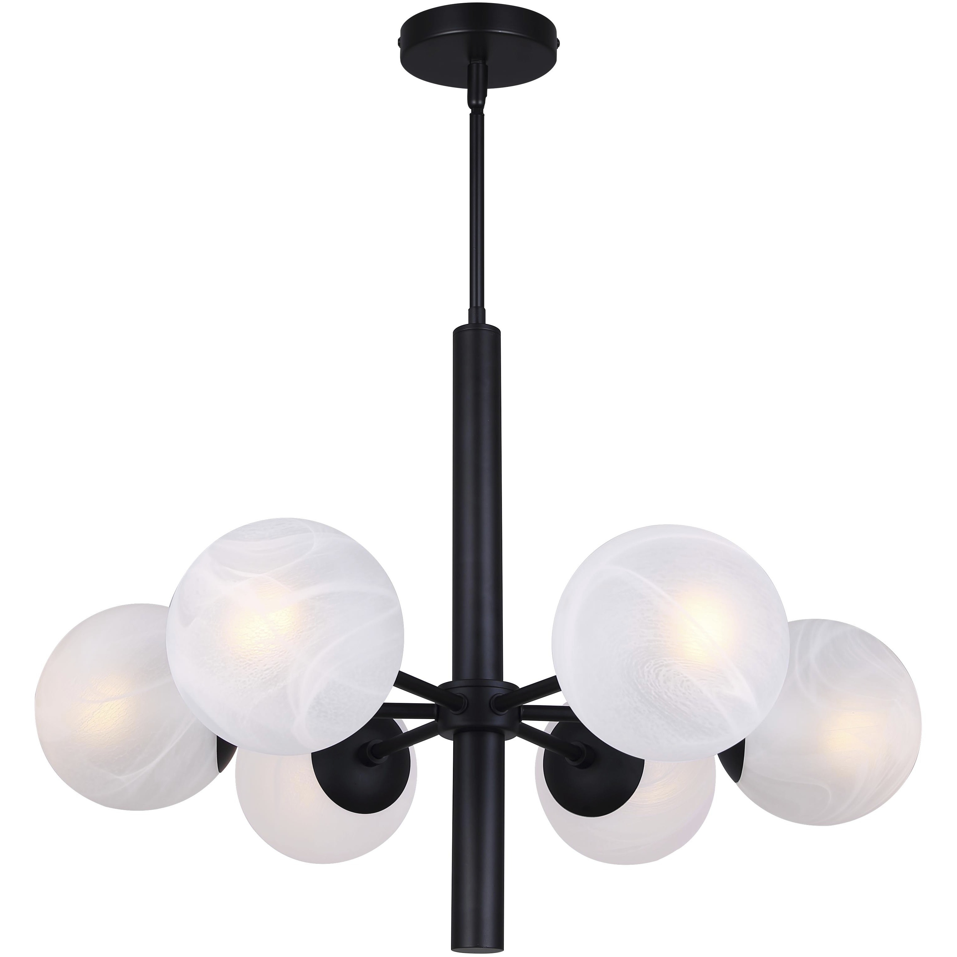 Mackenna 6 Light 26 inch Black Chandelier Ceiling Light