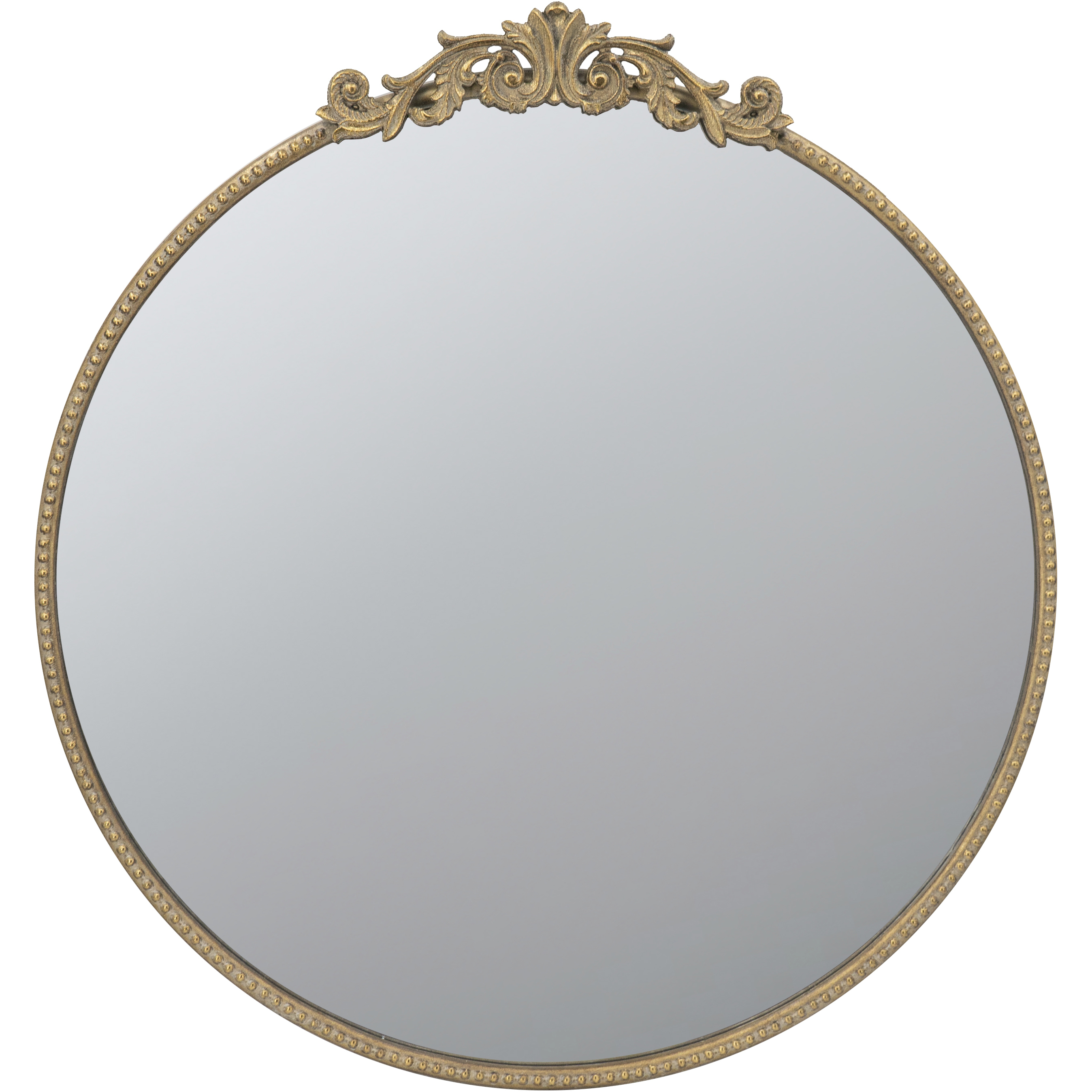 Dia 32 X 30 inch Gold Wall Mirror