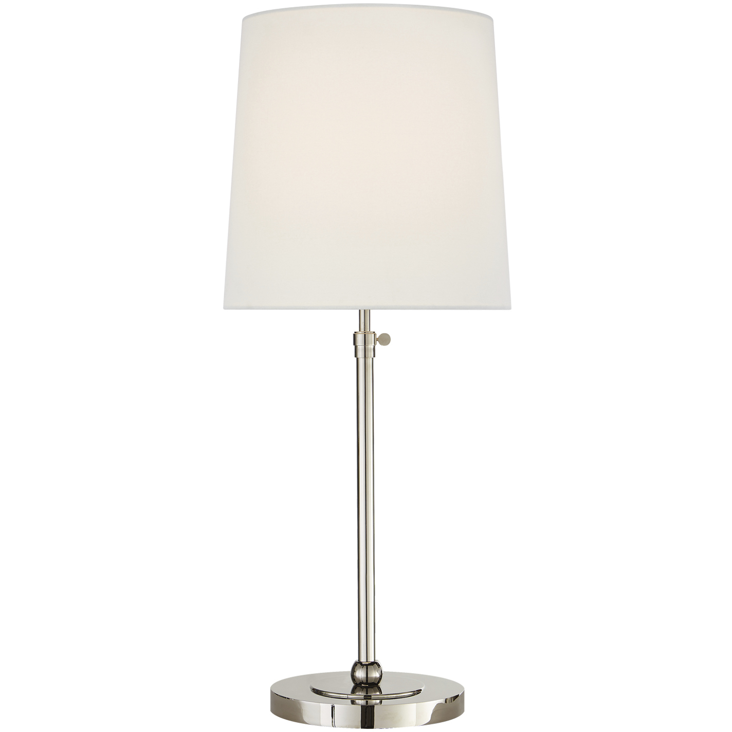 Thomas O'Brien Bryant 27.5 inch 60 watt Polished Nickel Table Lamp Portable Light in Linen, Large