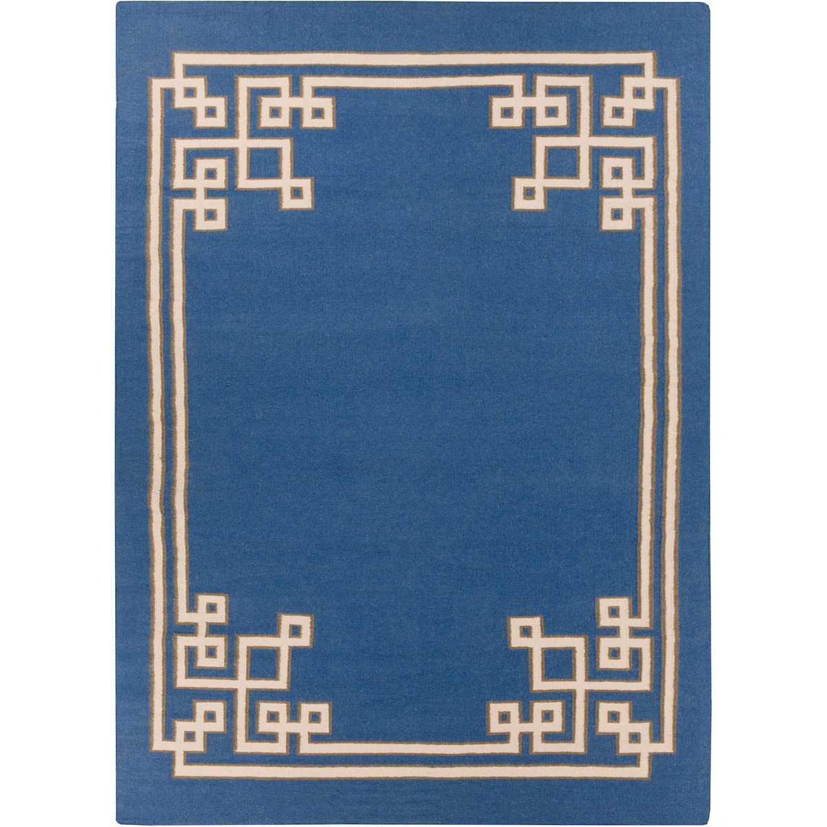 Alameda 63 X 39 inch Navy, Khaki, Taupe Rug