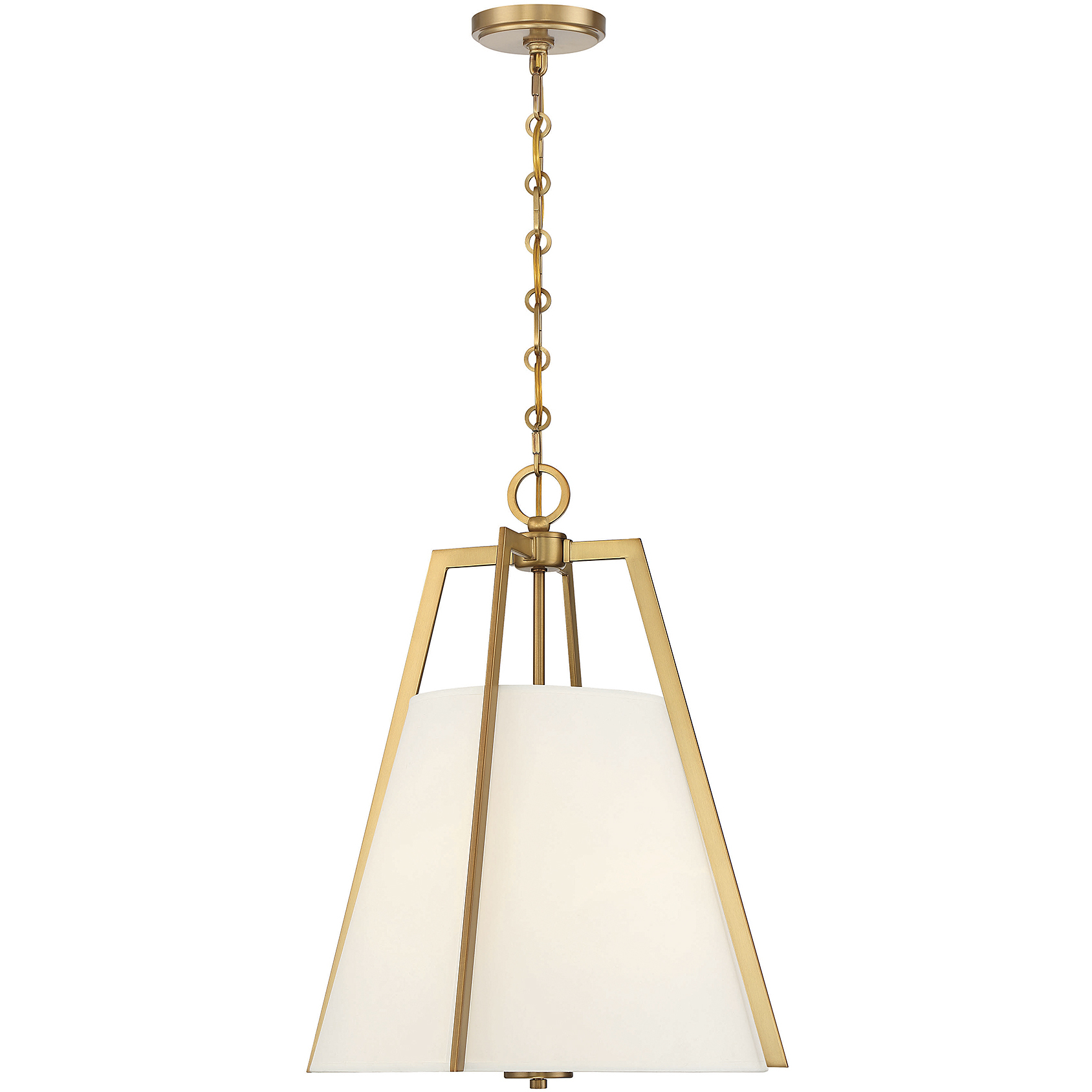 Mansfield 3 Light 18 inch Warm Brass Pendant Ceiling Light, Essentials