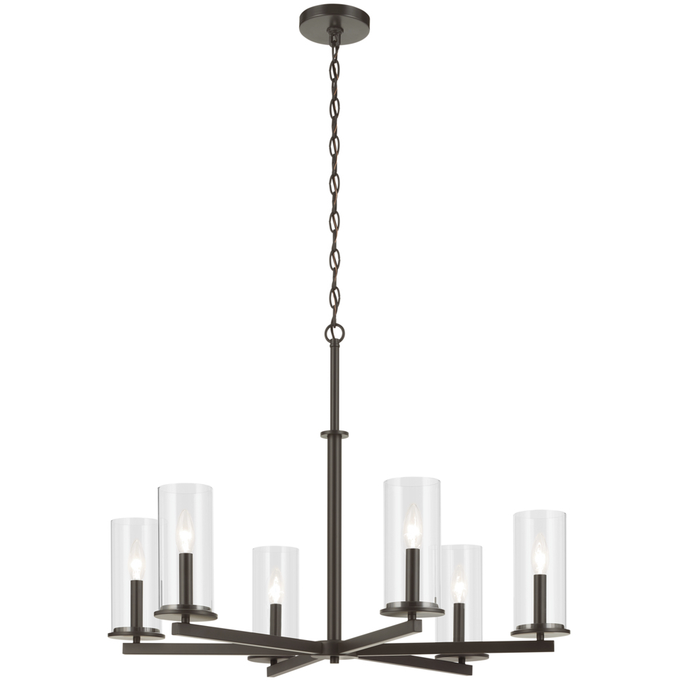 Crosby 6 Light Olde Bronze Chandelier Ceiling Light