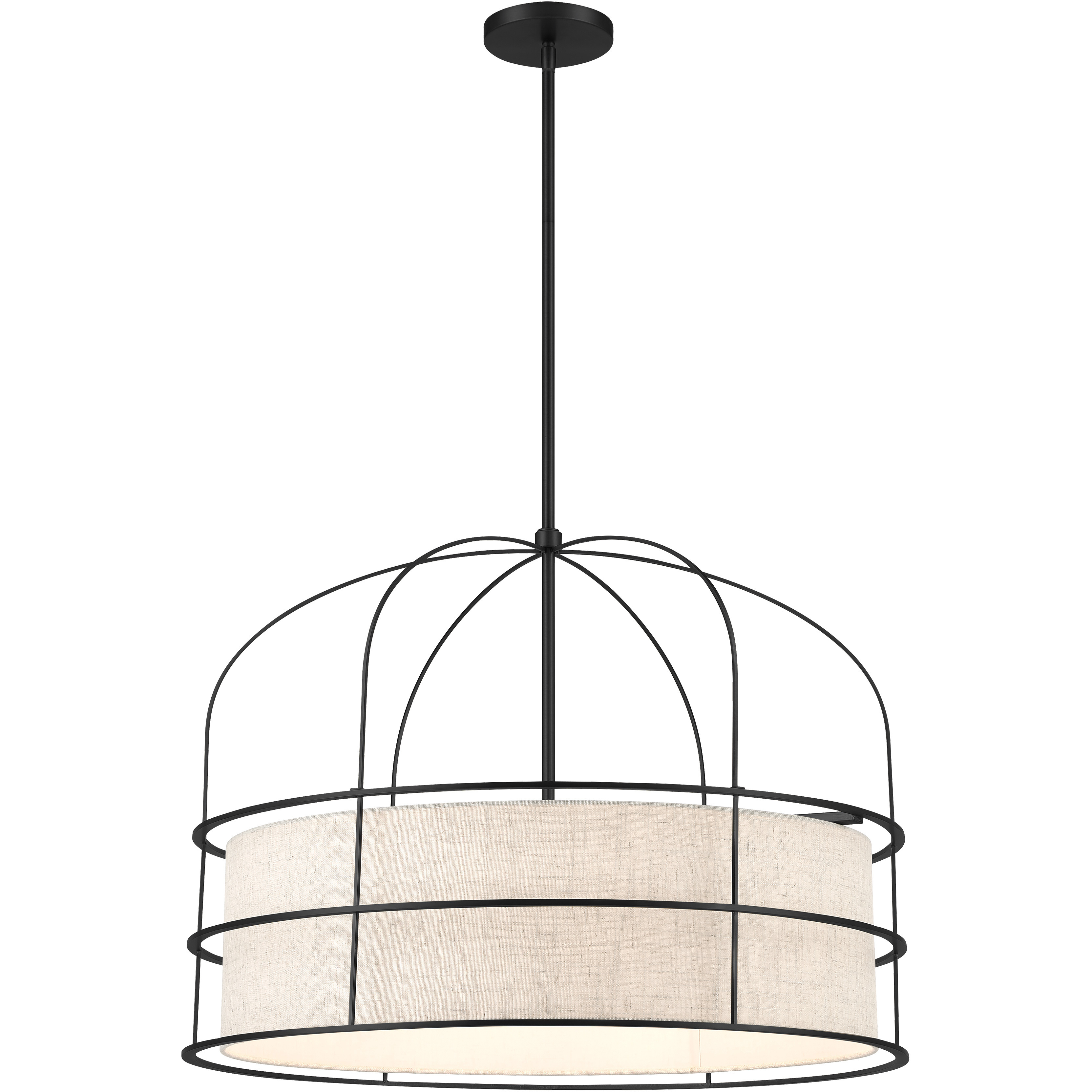 Gateway Park 6 Light 26 inch Coal Pendant Ceiling Light