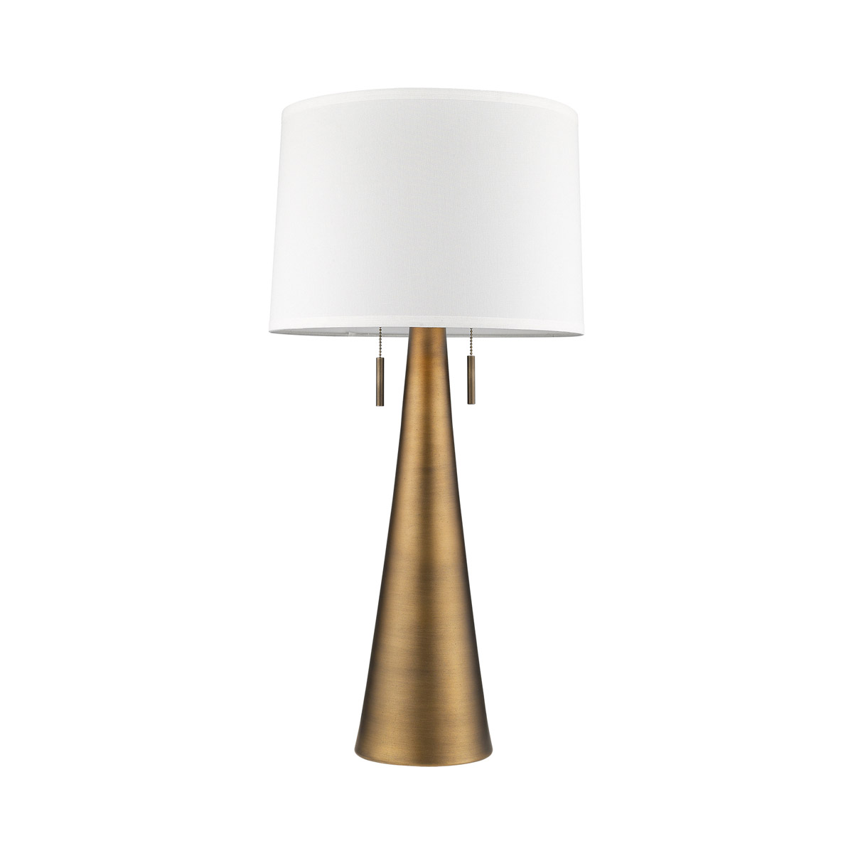 Muse 34 inch 100.00 watt Hand Painted Antique Gold Table Lamp Portable Light