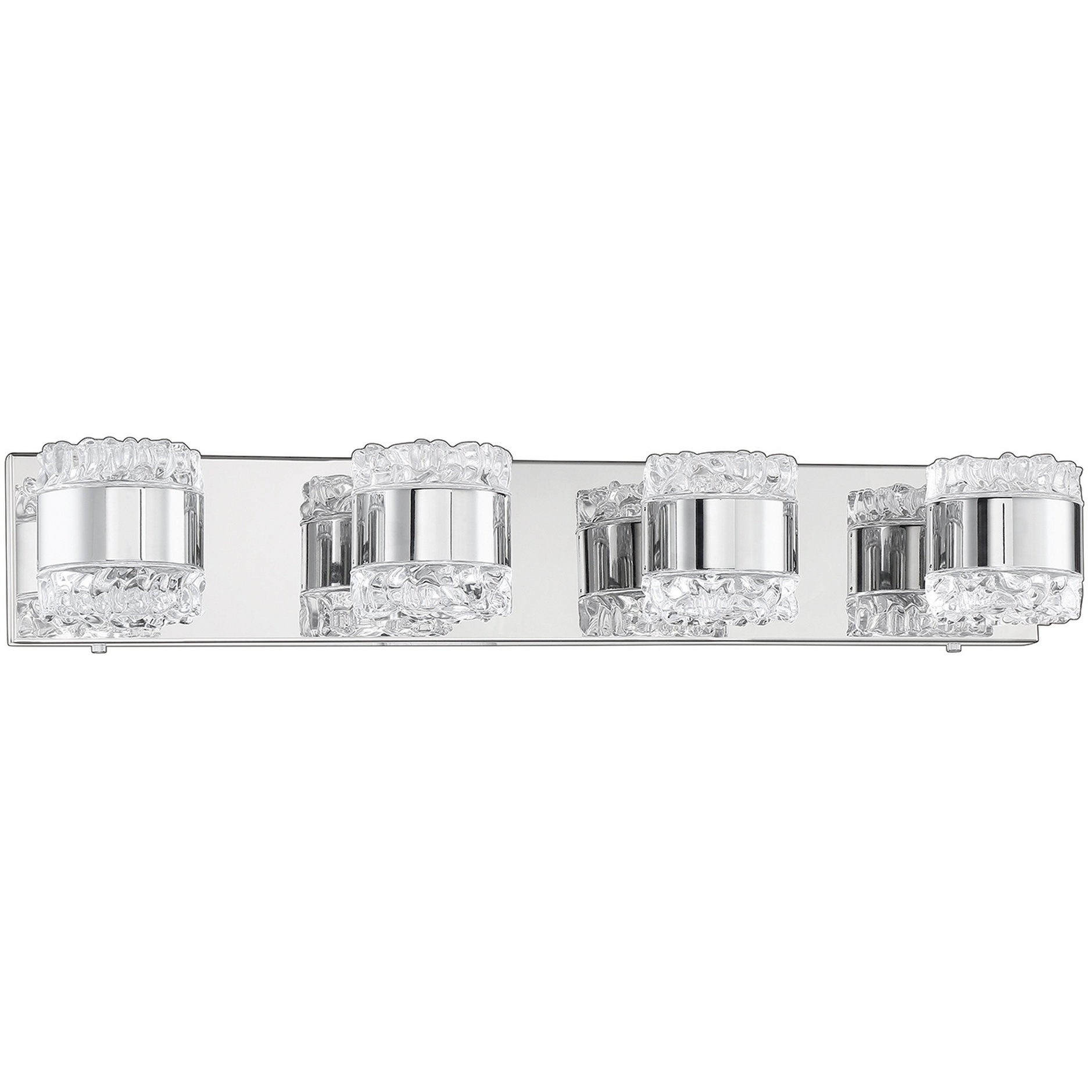 Bazil 8 Light 28 inch Chrome Vanity Light Wall Light in 4