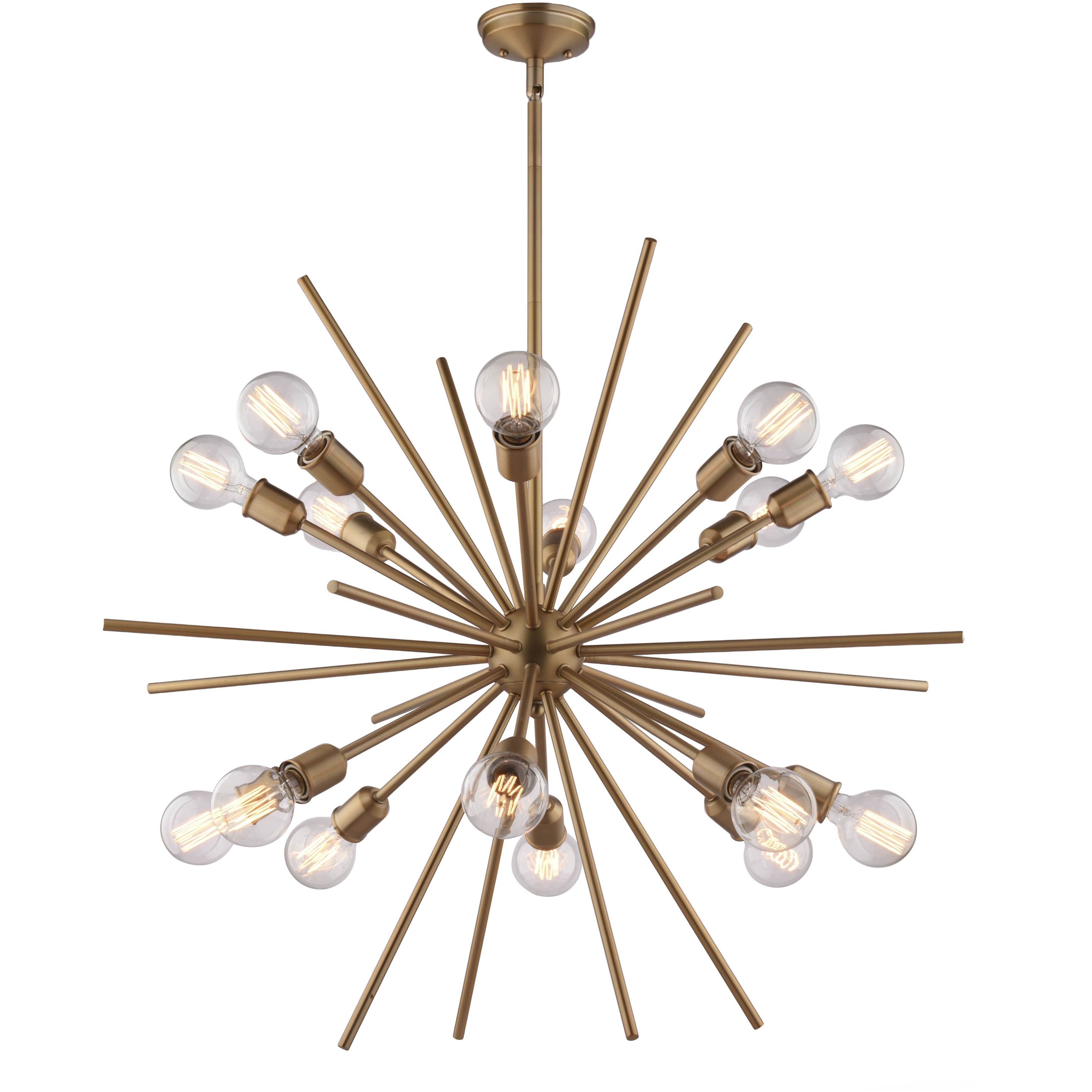 Estelle 16 Light 36 inch Natural Brass Pendant Ceiling Light